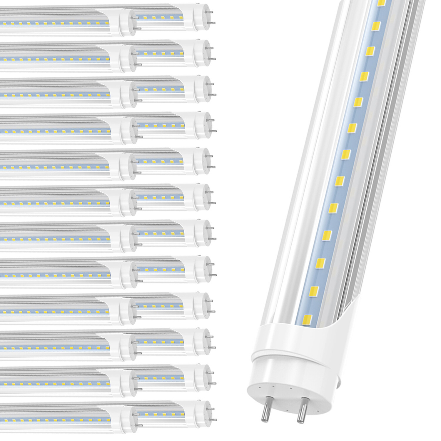 T8 G13 4FT 22W LED Shop Lights Garage F32T8 4 Foot 6000K LED Tube Light Bulb ETL