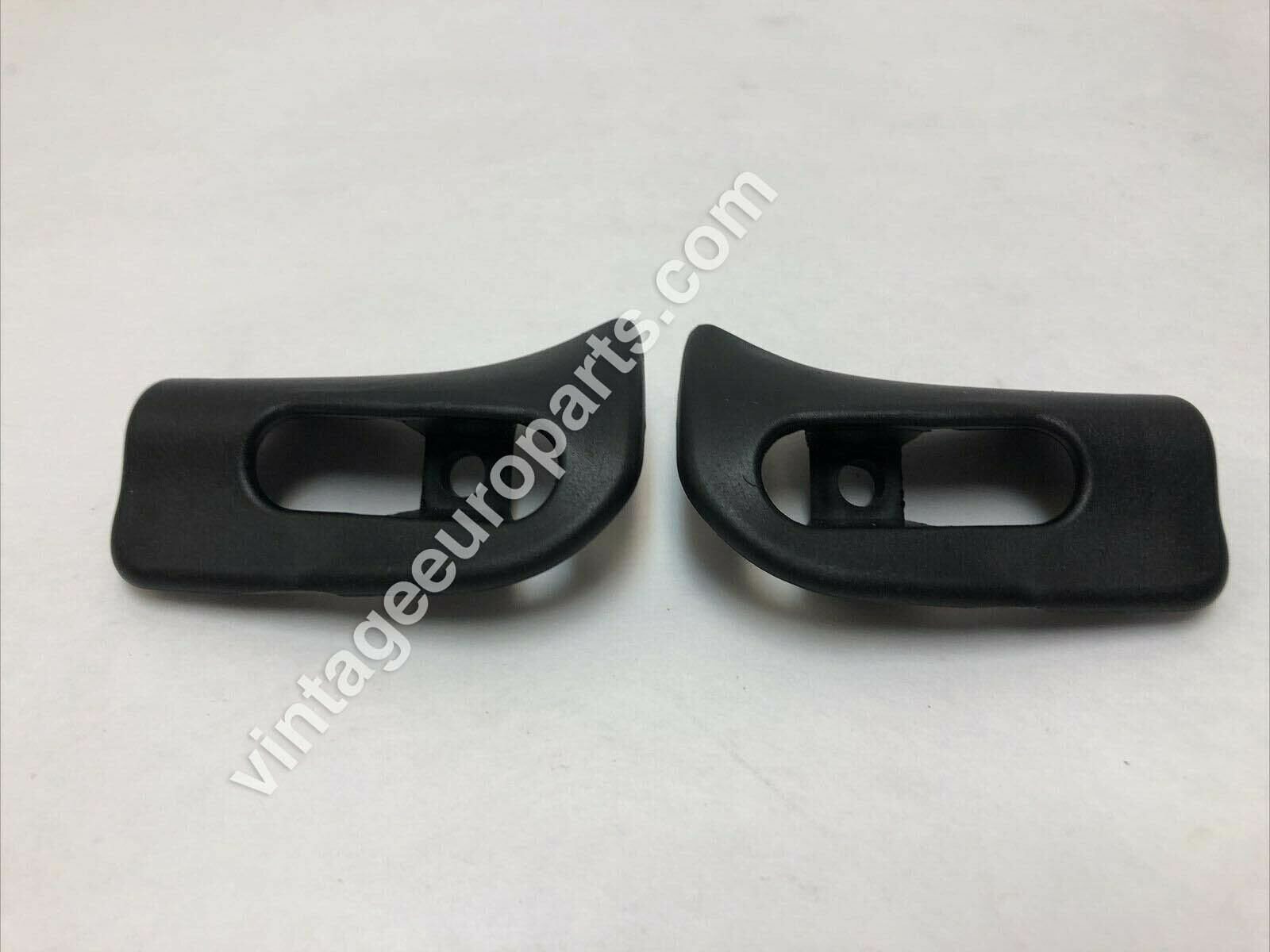 Pair of Black Sun Visor Trim Caps Mercedes Benz R129 SL500 SL600 1298110561