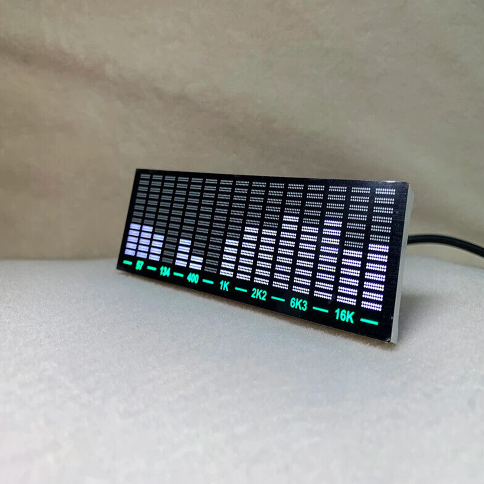 LED Sound-controlled Audio Level Indicator VU Meter 15-segment Spectrum Display