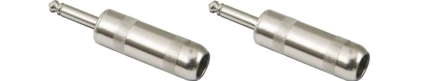 (2 Pack) Switchcraft 184L Large 1/4" Mono Cable Mount Plug Solder .45" Opening