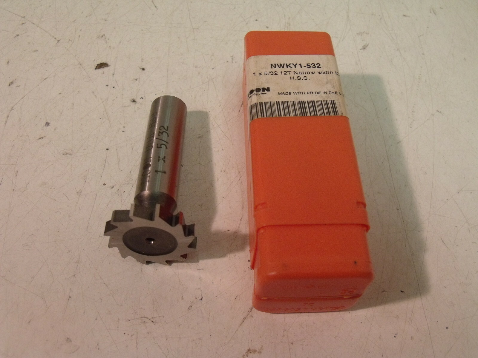 NIB Moon Cutter NWKY1-532 Key Seat Cutter:  1" Dia x 5/32 Width, HSS
