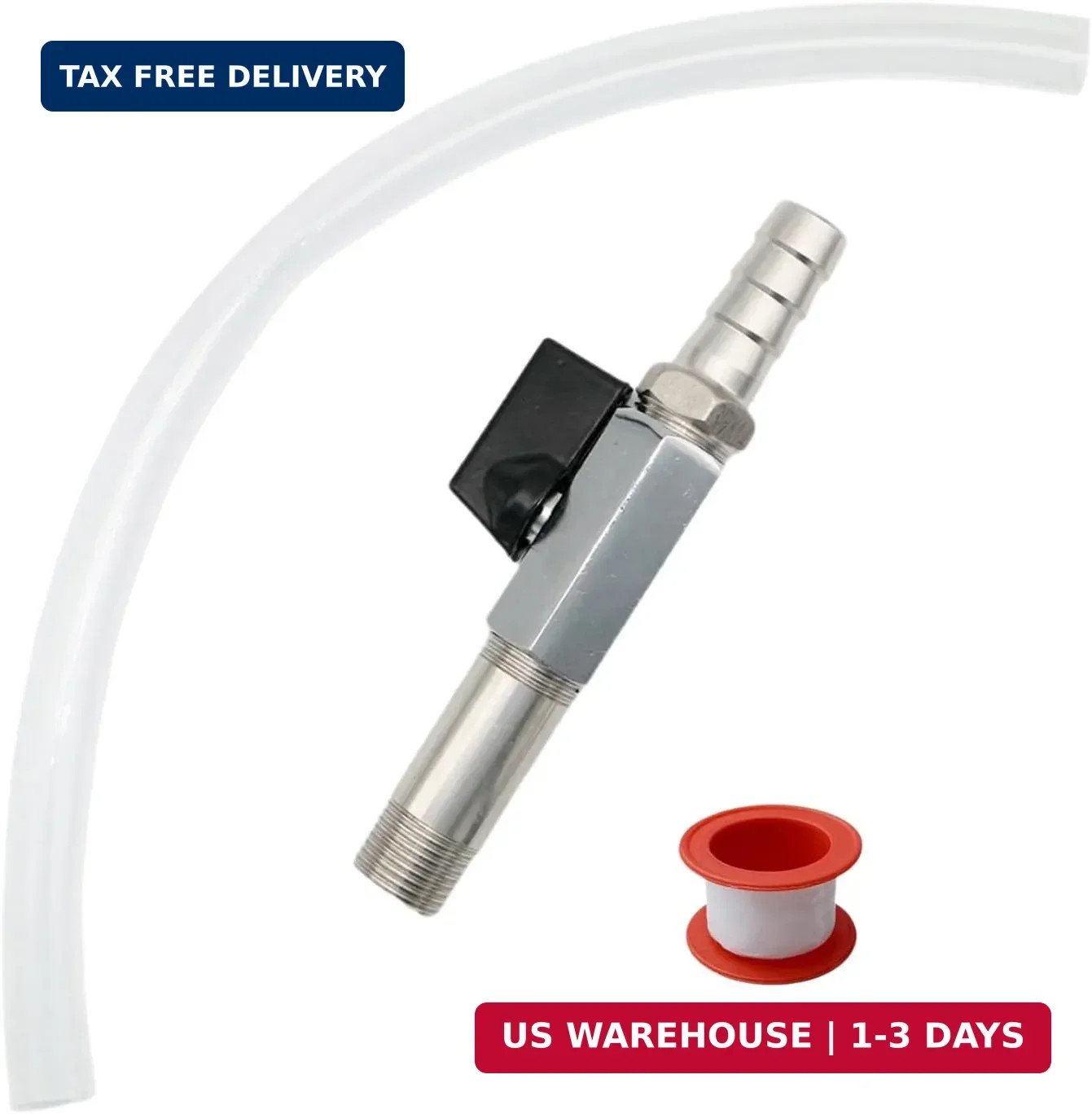 5401 Oil Drain Valve, 1/4 Turn Oil Drain and Hose fit for B-riggs and S-tratton
