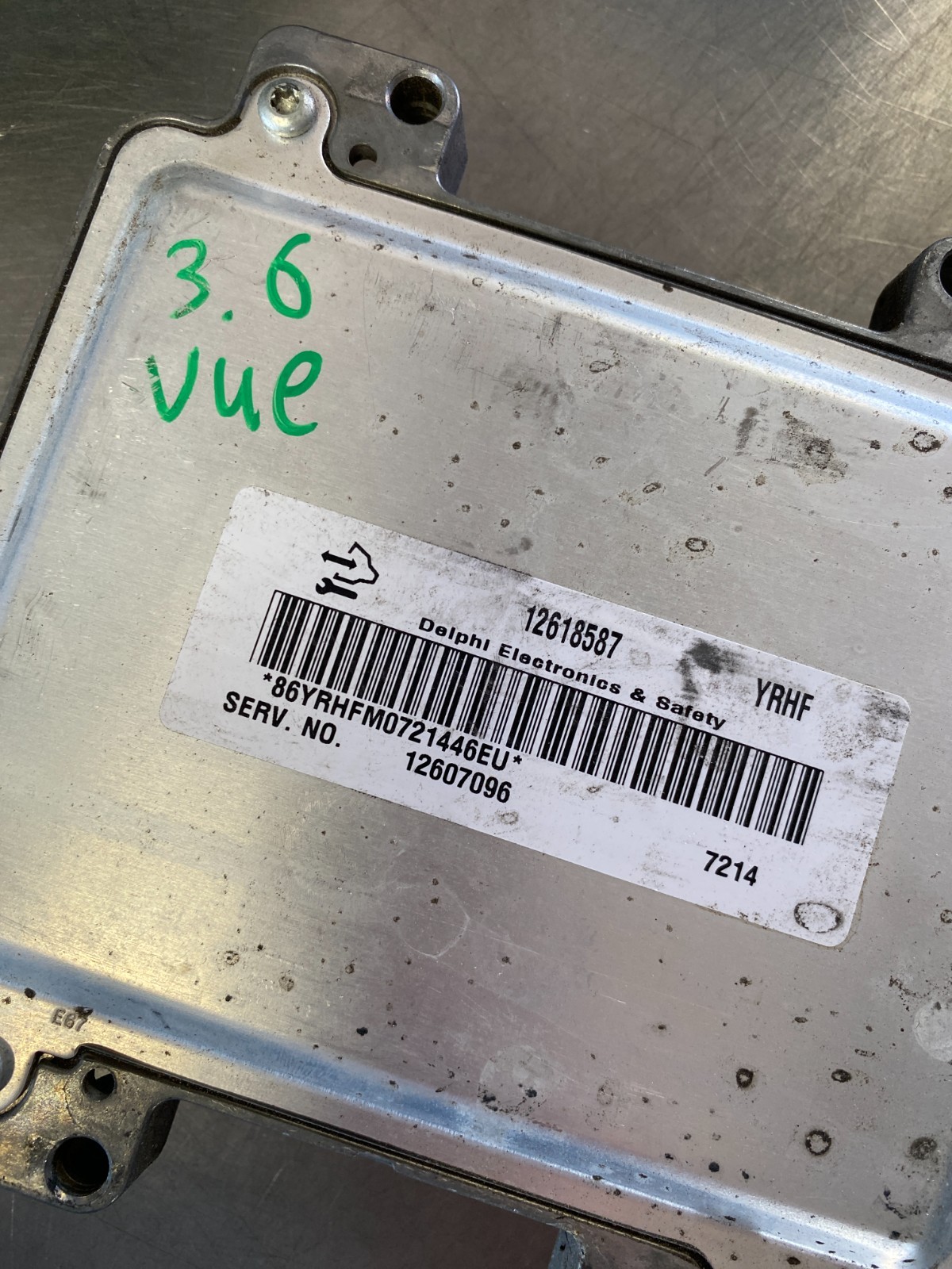 2008 09 2010 Saturn Vue 3.6 Engine Computer Control Module ECM ECU OEM 12618587