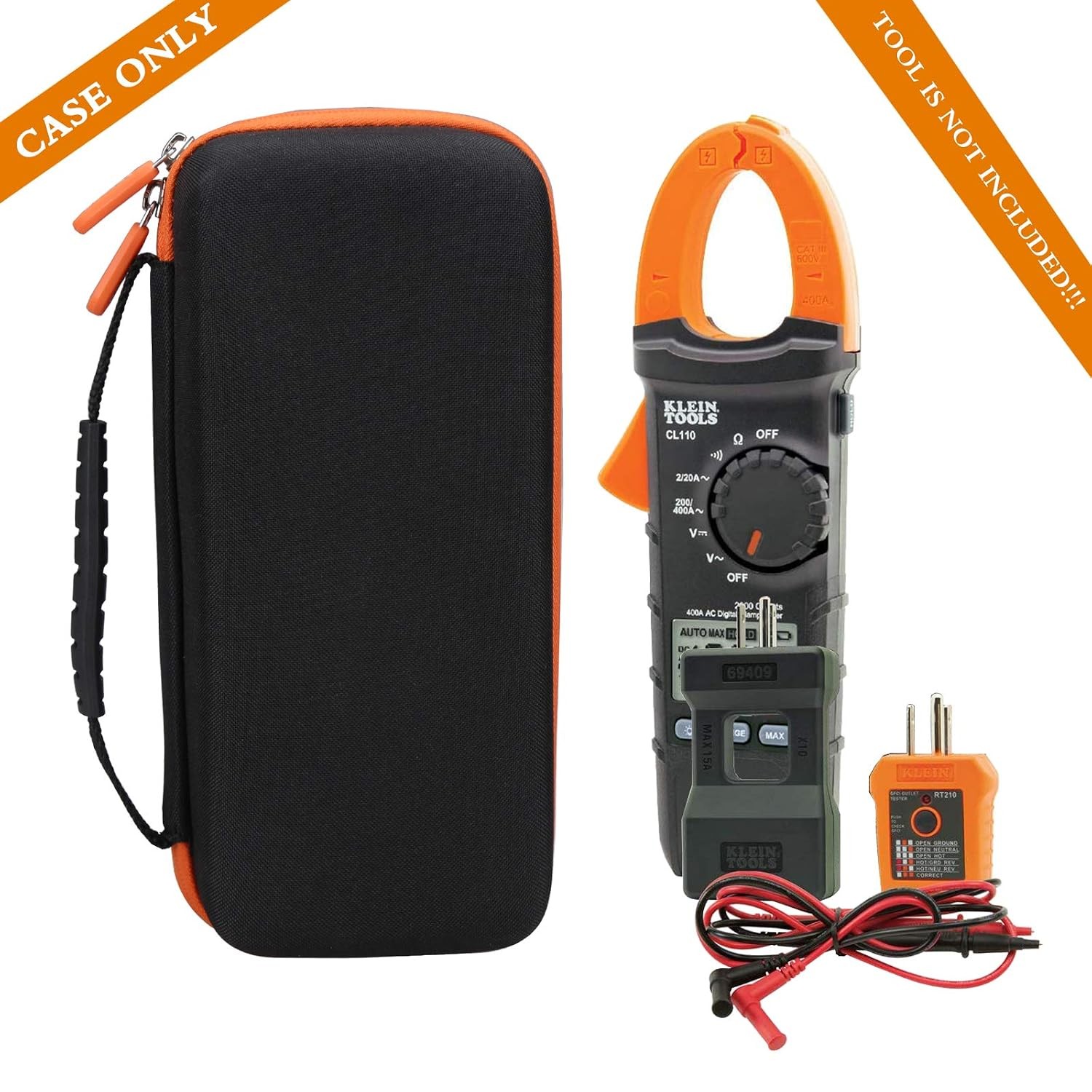 Klein Tools CL120 CL110 Digital Clamp Meter Case - Portable - Portable