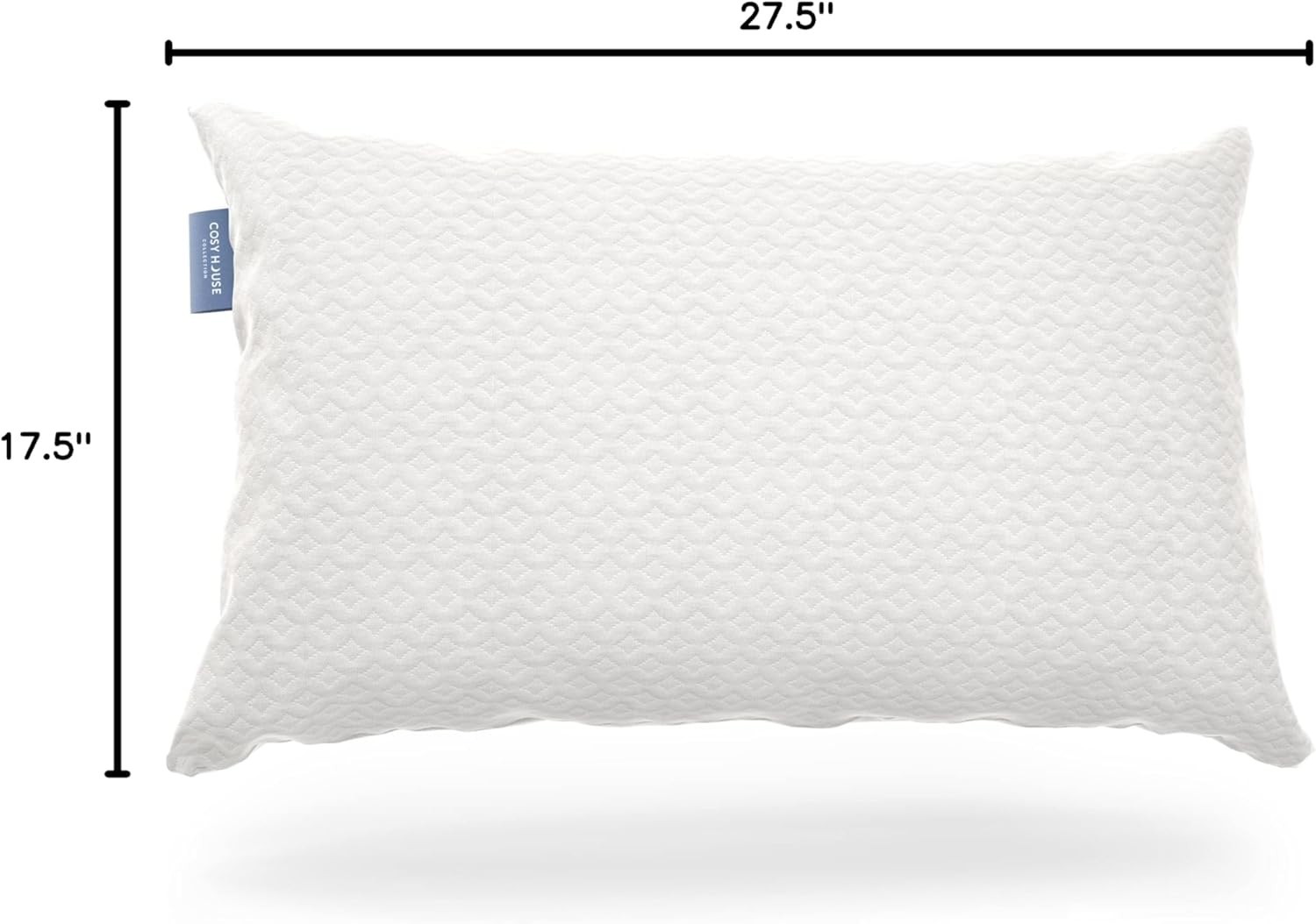 Luxury Rayon Derived from Bamboo Shredded Memory Foam Pillow - Adjustable & R...