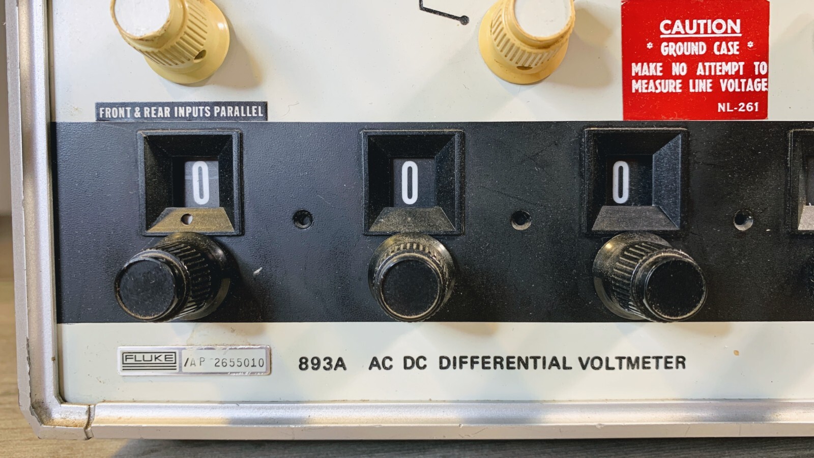 Fluke 893A AC-DC Differential Voltmeter EXCELLENT CONDITION
