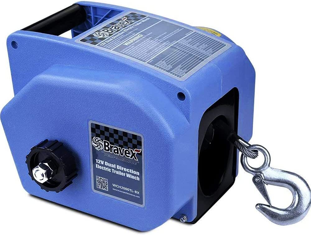 12V Electric Winch 6000LBS Reversible Portable Electric Winch Boat Trailer Truck