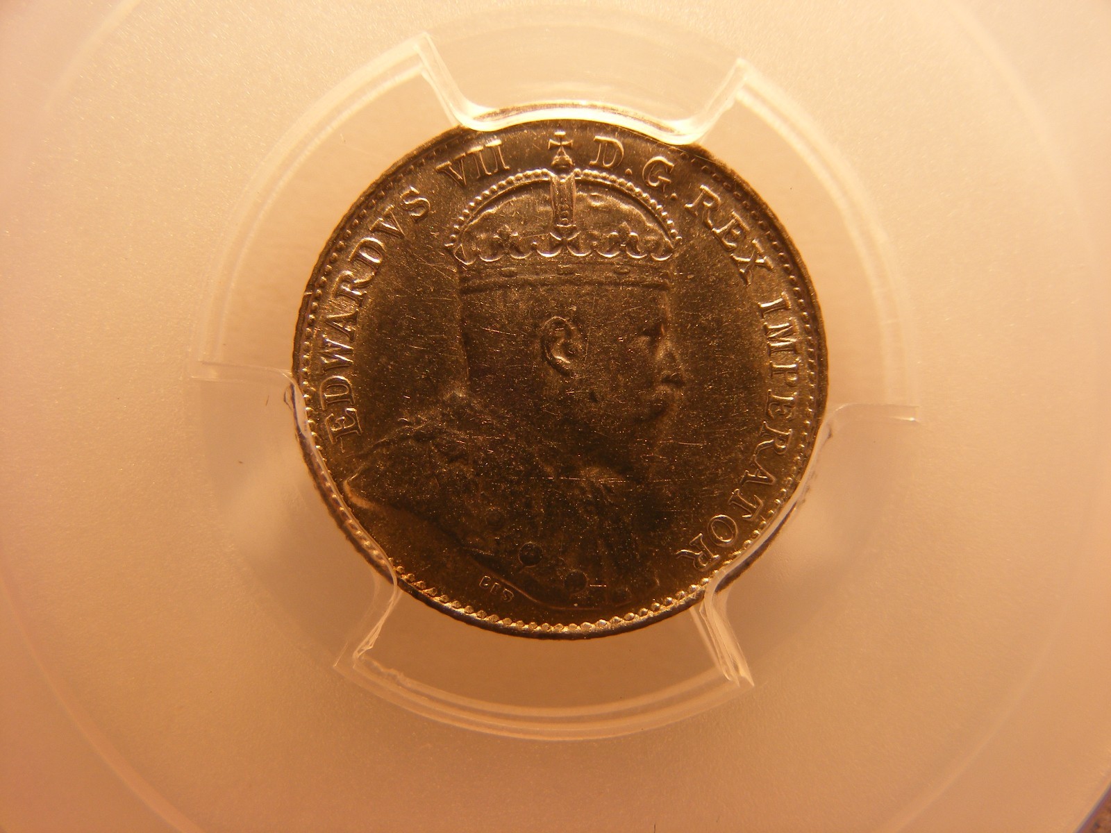 1902 Canada 5 Cents Silver Foreign Coin, AU53, PCGS