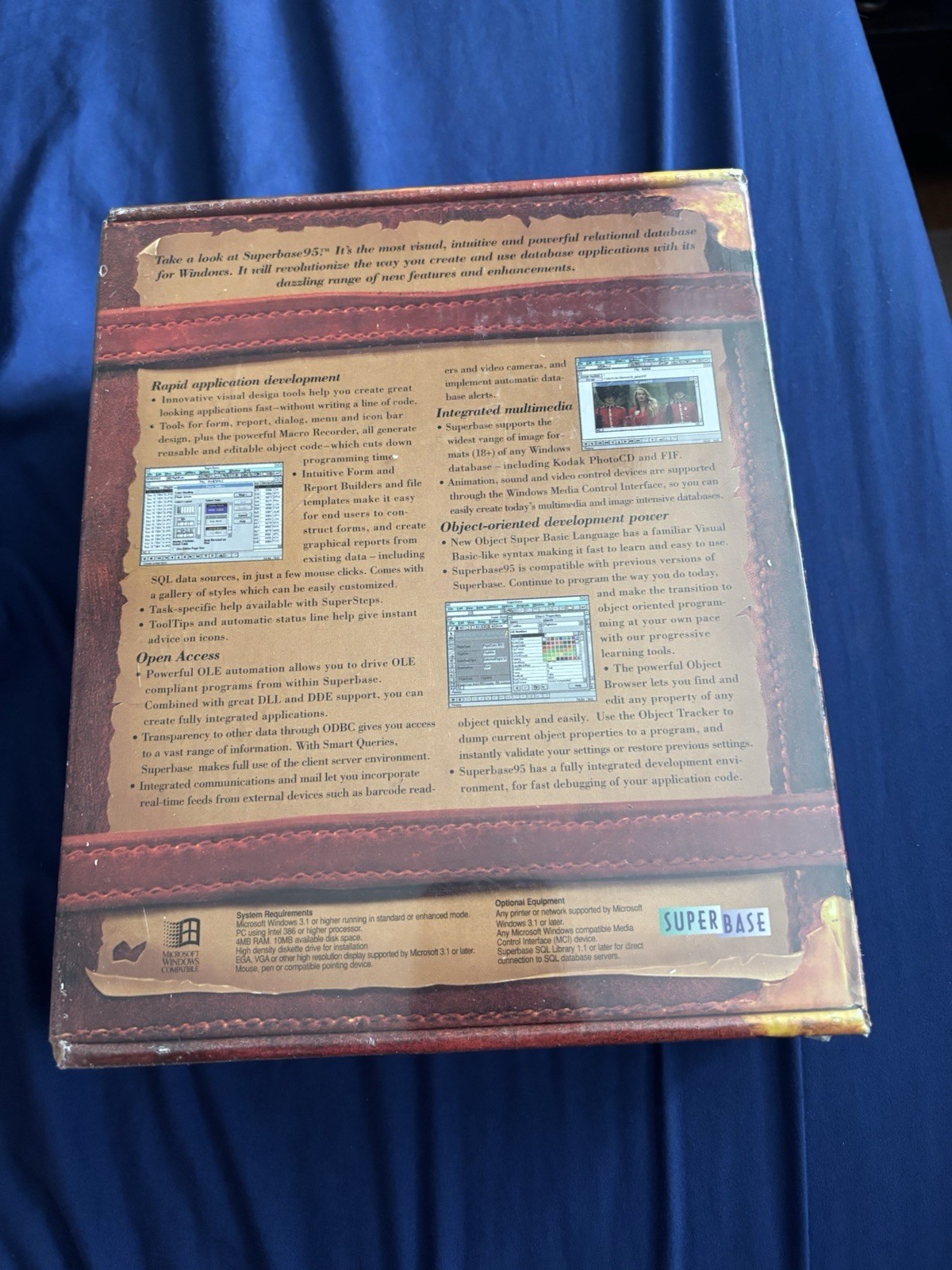 Vintage Superbase 95 Superbase95 Windows PC Database Software Data Base SEALED