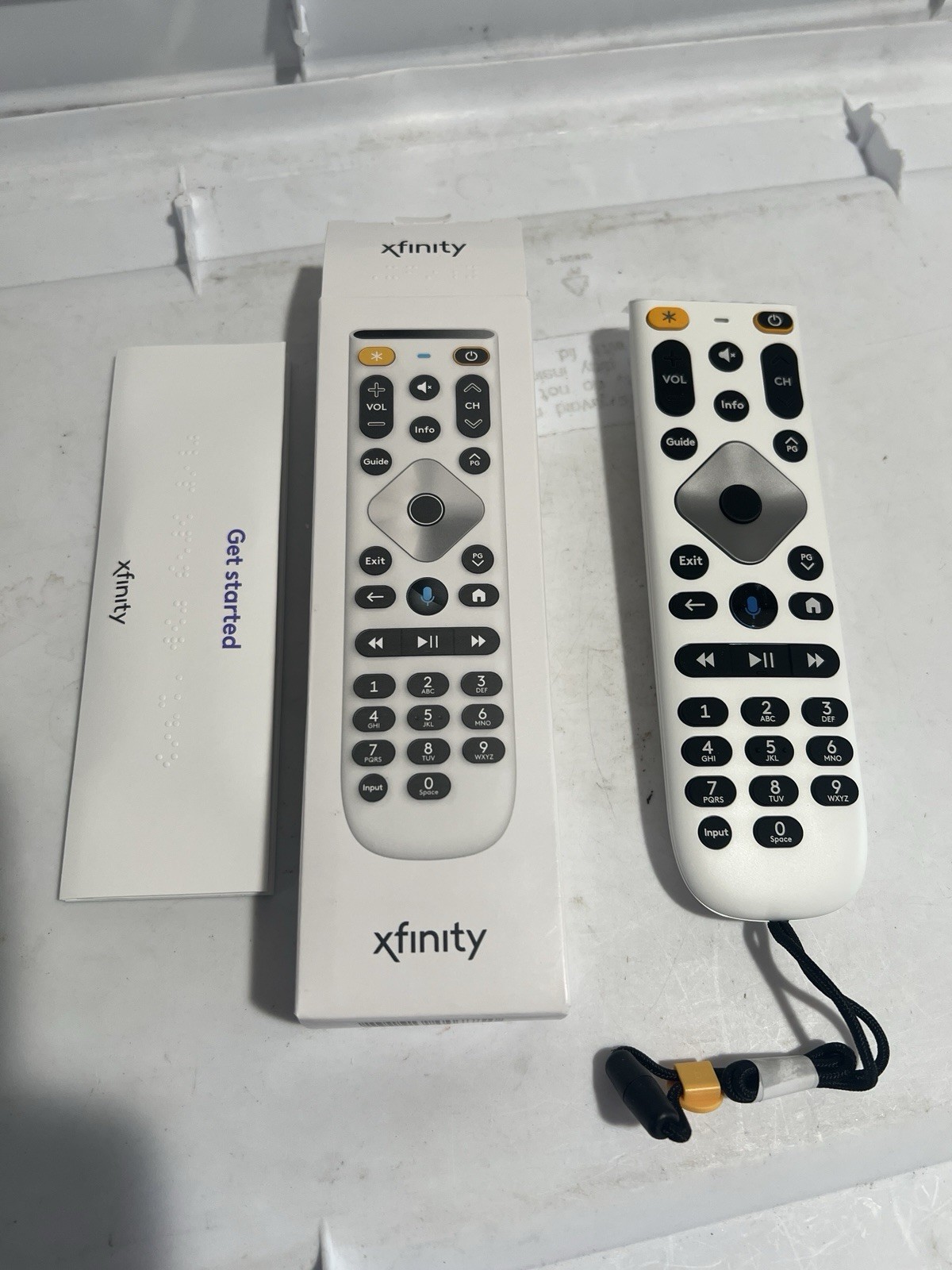 Xfinity XRA Elder Accessibility Large Big Button Voice Remote Control White. New