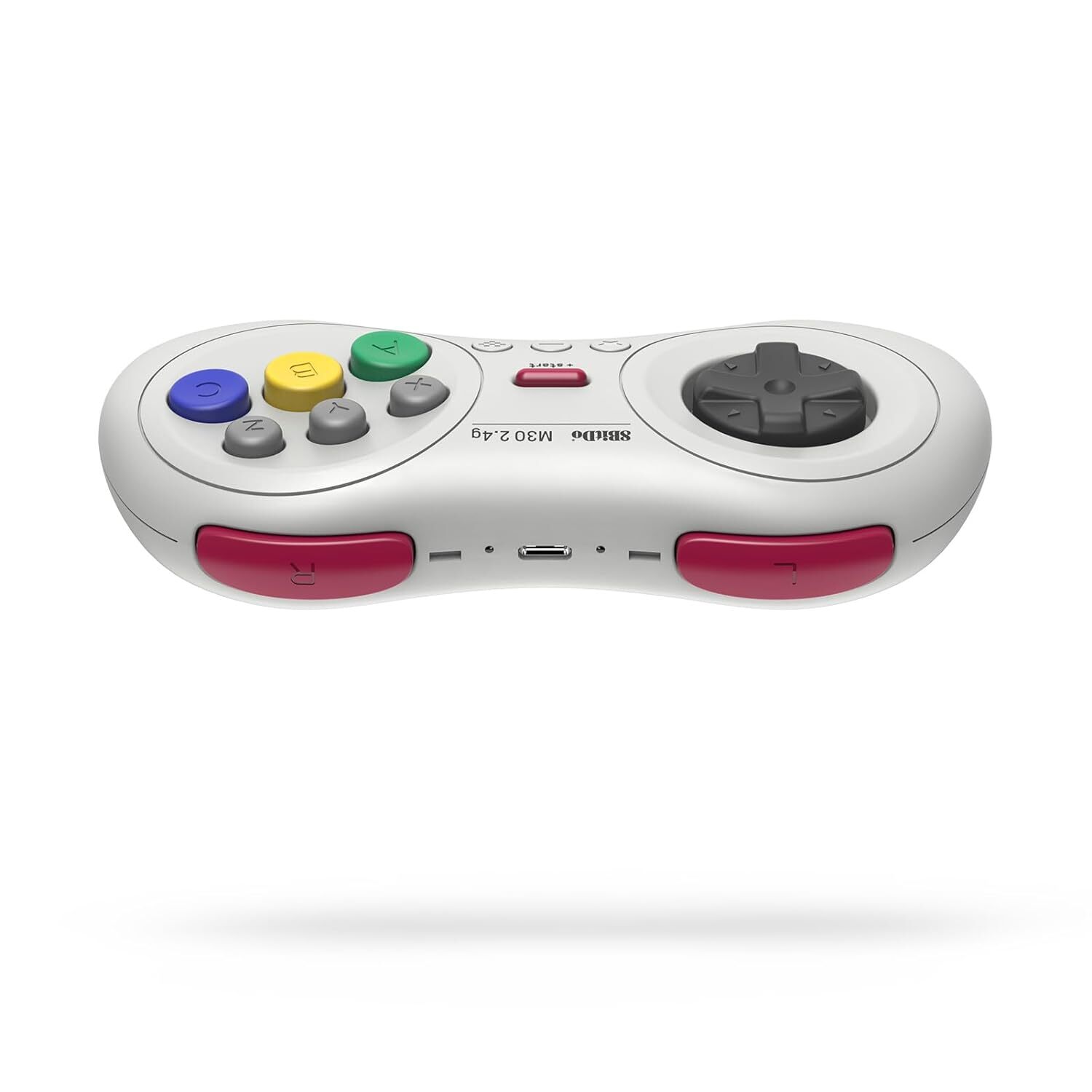 8Bitdo M30 Wireless Controller for Sega Genesis Mini, Nintendo Switch - White