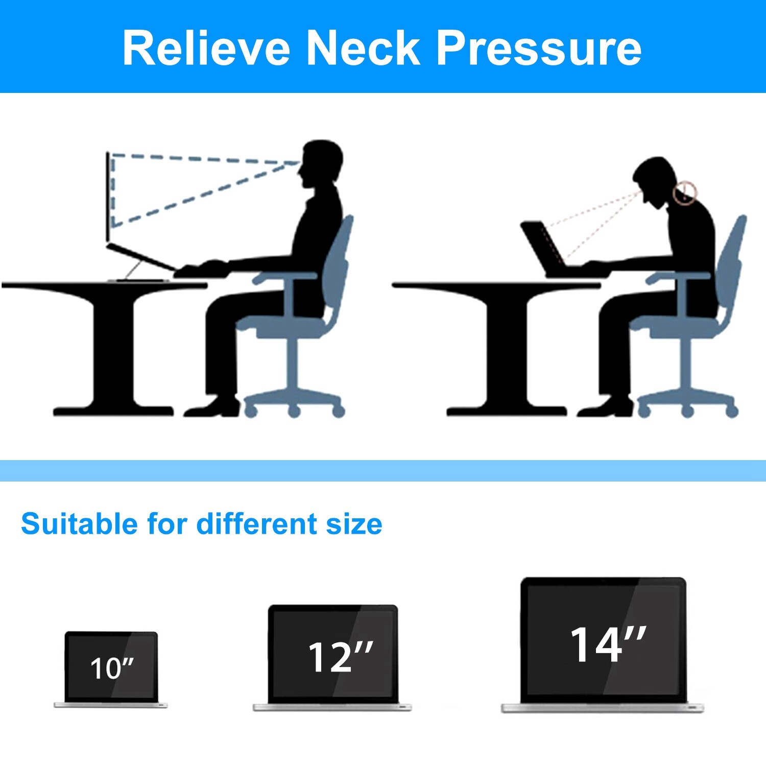 Foldable Laptop Table Notebook Computer Lazy Lap Tray for Bed Floor Desk Stand