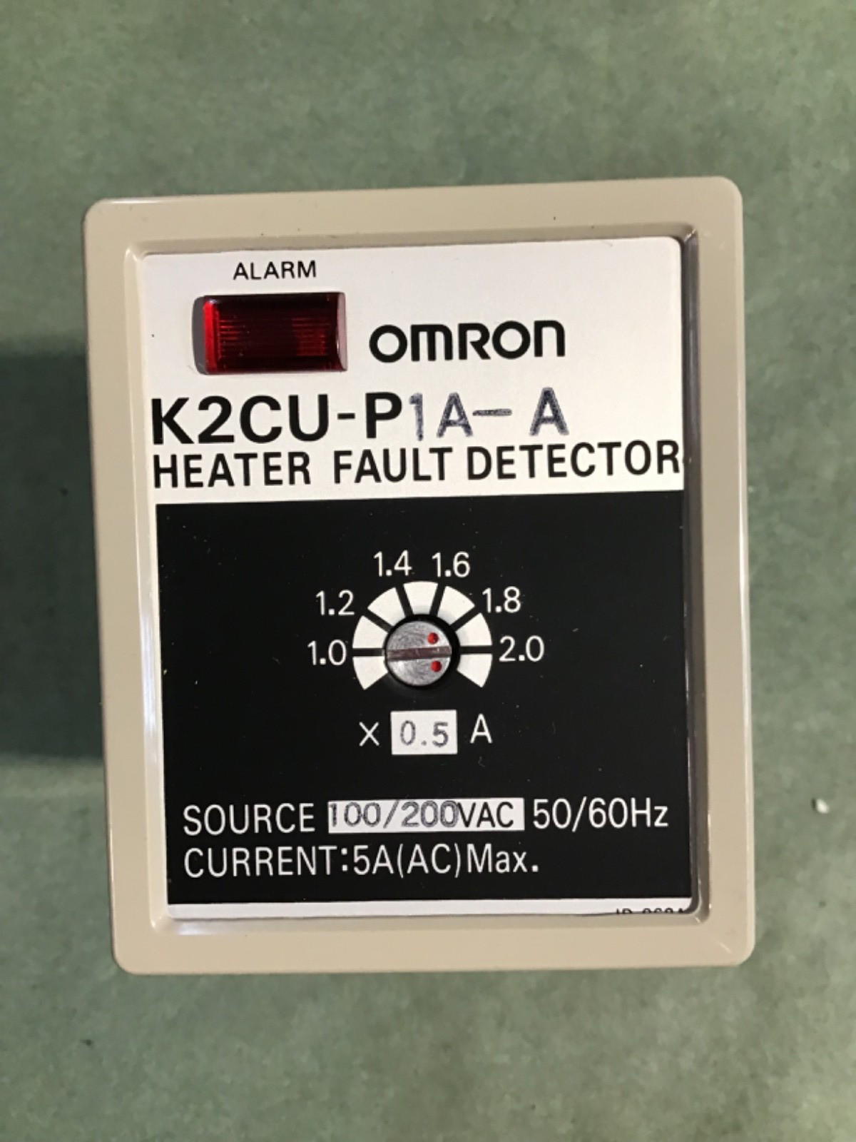OMRON MODEL K2CU-PIA-A  HEATER FAULT DETECTOR. 100/200 VAC 5AMP. NEW IN BOX