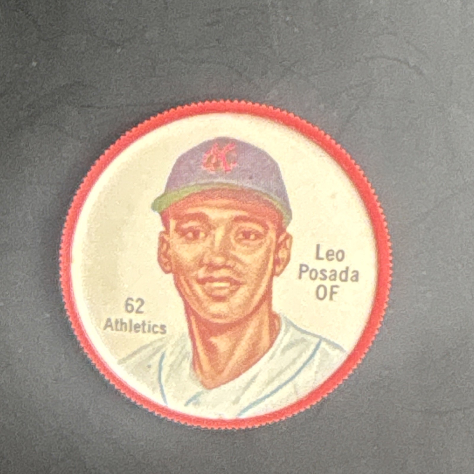 1962 Salada Junket Leo Posada Athletics Vintage Plastic Baseball Coin #62