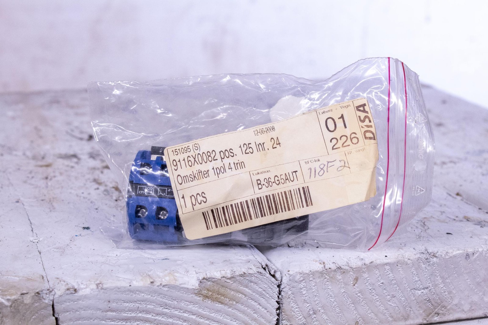 KRAUS & NAIMER CAD 12 Rotary Switch 9116X0082 EN60947/VDE0660