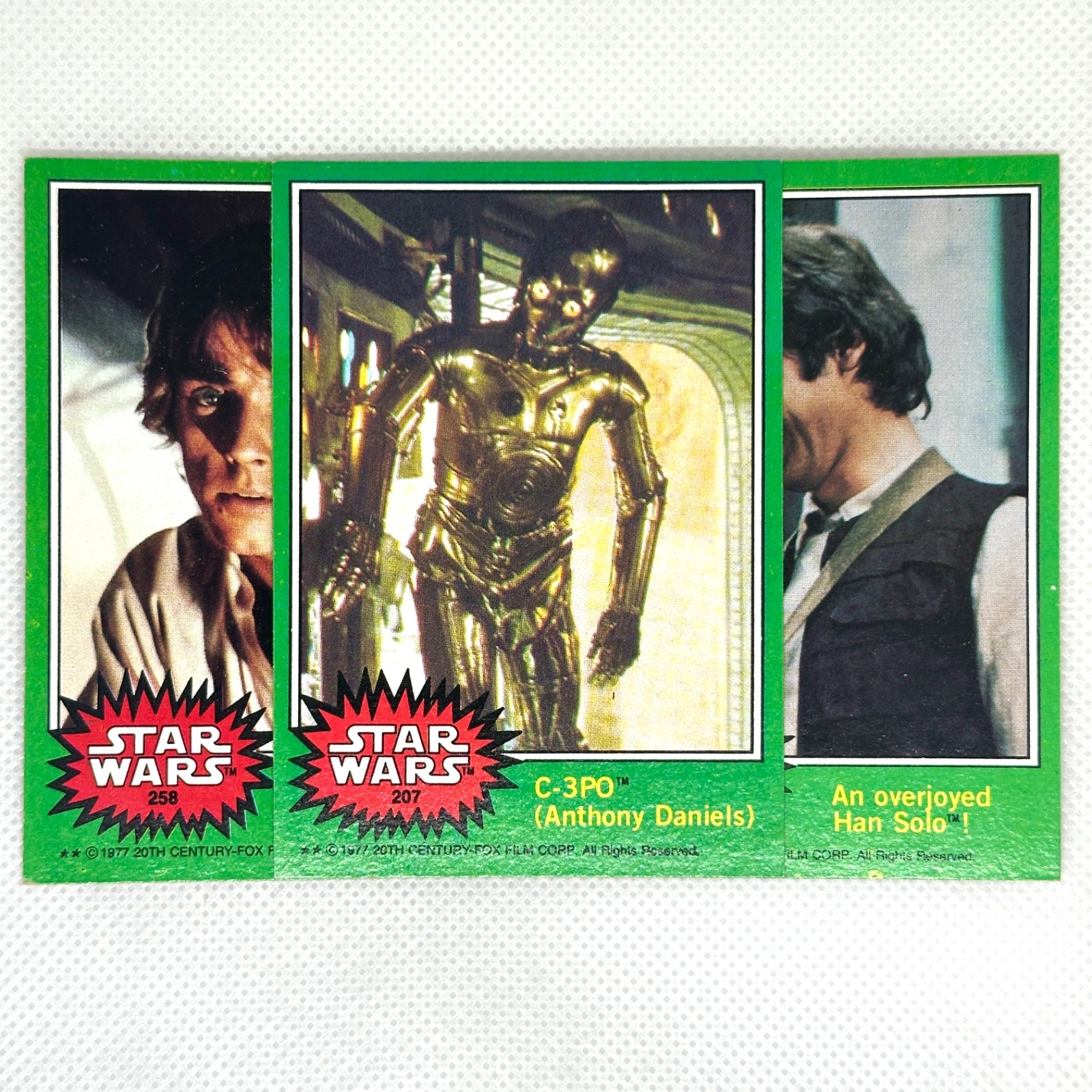 1977 Topps Star Wars Cards Green Series 4 – You Pick #199-264 – Buy 4 Save 25%
