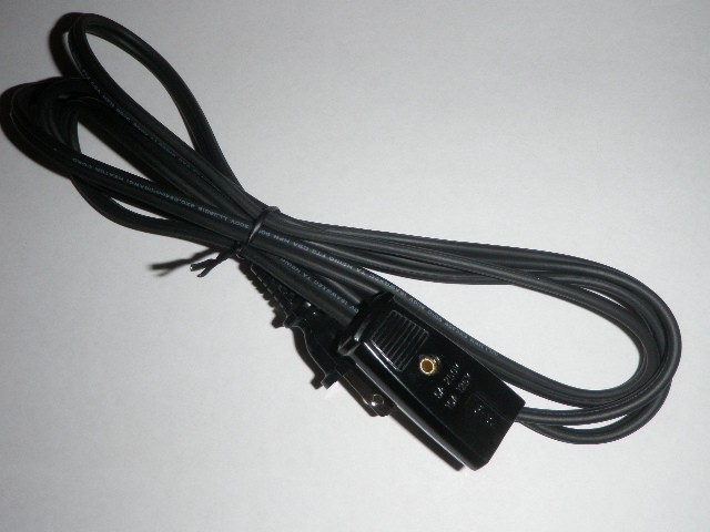 Mirro Portable Broiler Power Cord for Model M-0475-33 M-0475-43 (2pin)(6ft)