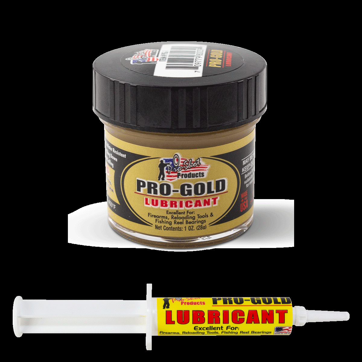 Pro-Shot® Pro-Gold Gun Lubrication Grease, choice Jar or Syringe, FREE SHIPPING