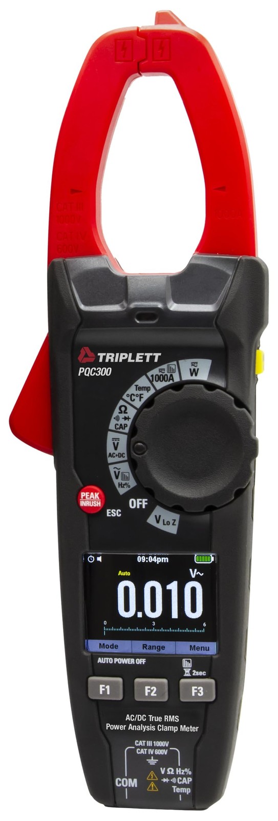 Triplett PQC300 Single Phase True RMS Power Quality Clamp Meter Standard