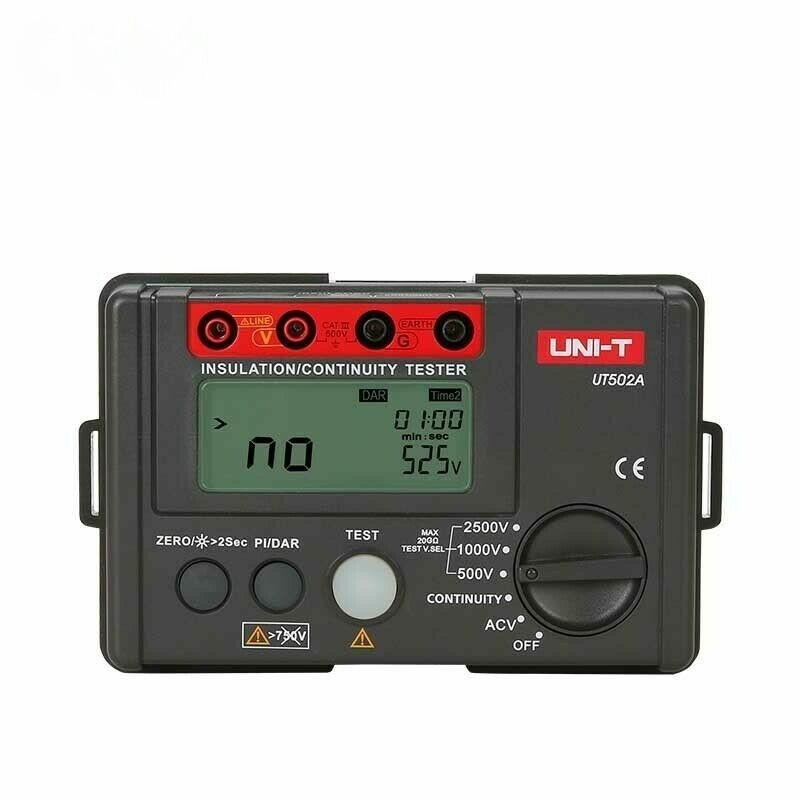 For UNI-T UT502A 2500V Megohmmeter Insulation Tester Voltmeter Continuity Meter