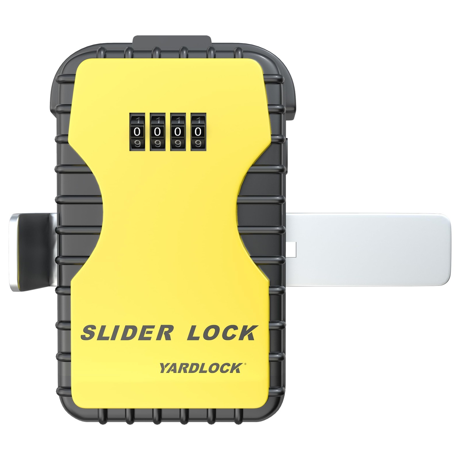 YARDLOCK Keyless Garage Door Slider Lock, Yellow MBX-2023-SL-3ESF 1 Pack