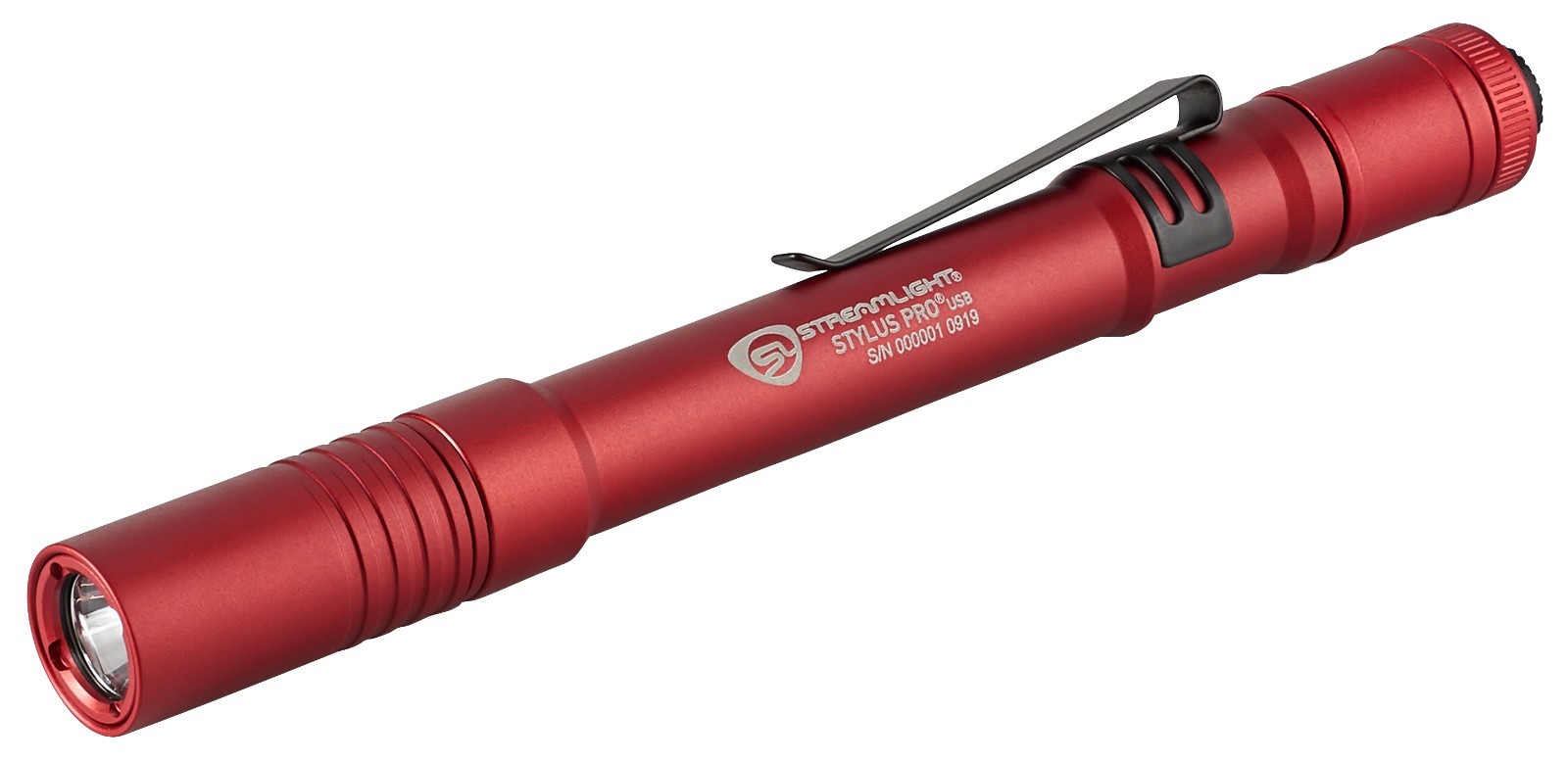 Streamlight 66136 - Red Stylus Pro USB LED 350 Lumen Penlight with 120V AC