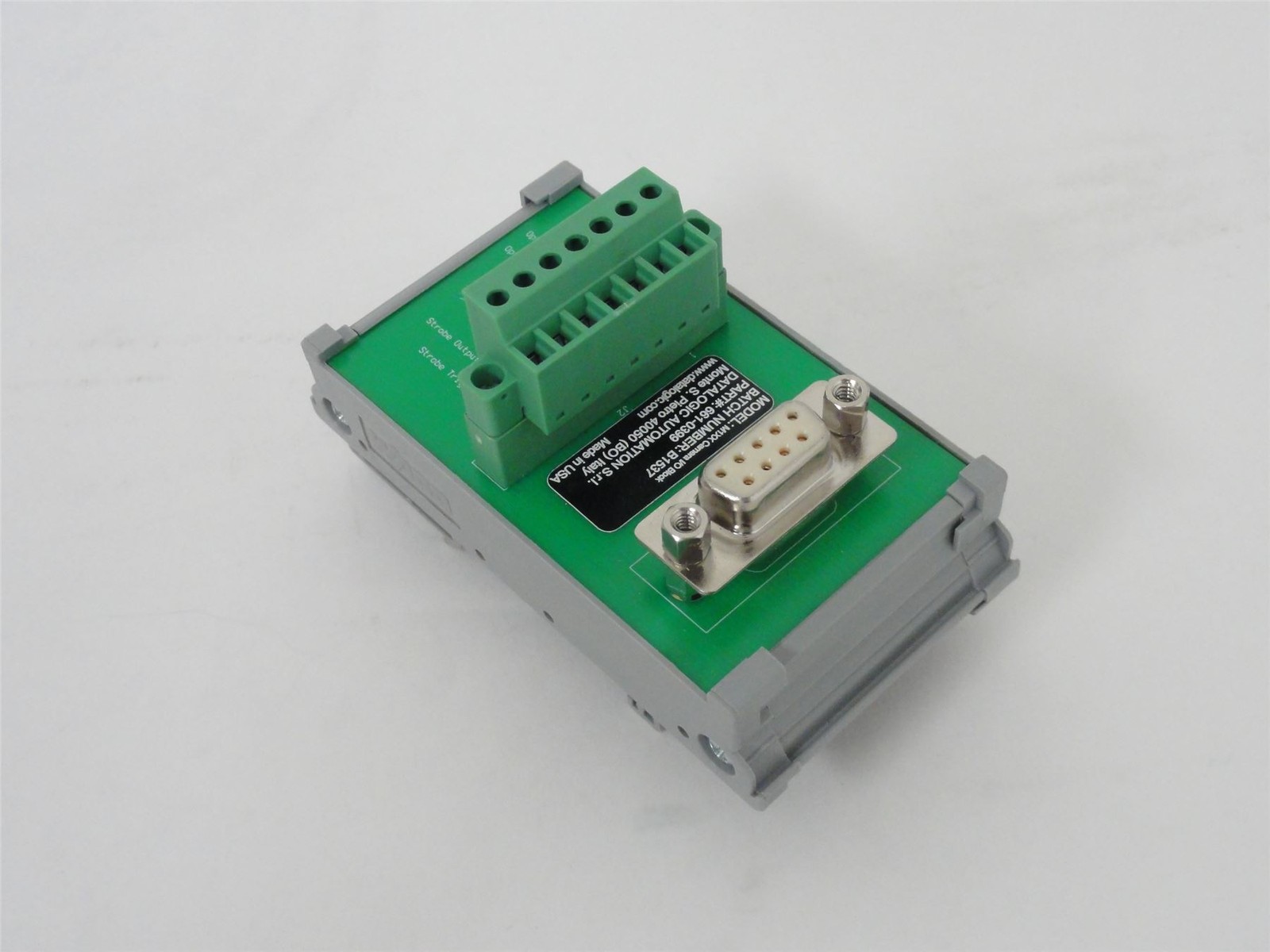 233028 Old-Stock; Datalogic 661-0399 M1XX Camera I/O Block; B1537
