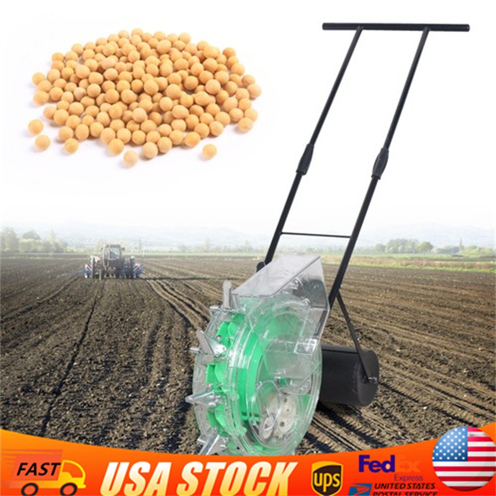 Hand-push Roller Seeder Peanut Corn Fertilizer Applicator Manual Seed Planter