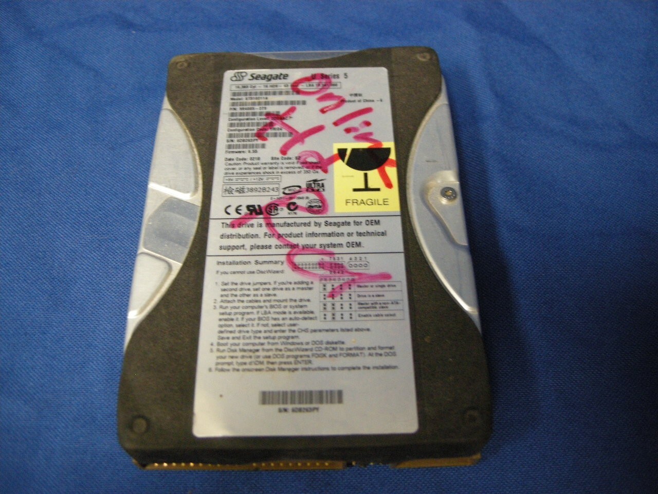 AS IS SEAGATE ST310211A XBOX online hard drive read description programmed / mod