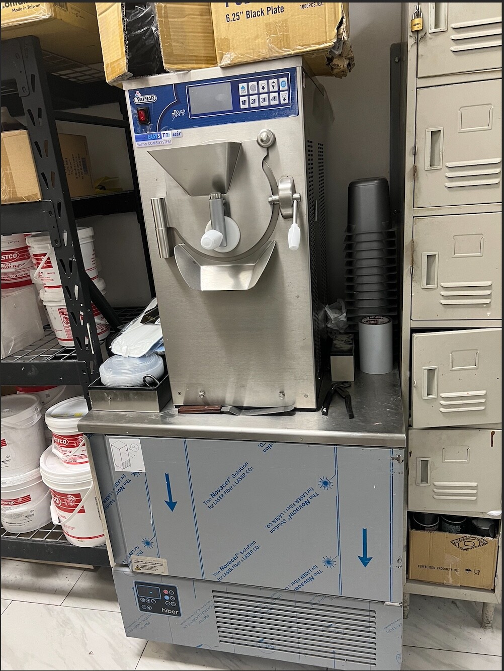 Gelato Machine & Freezer-VALMAR EASY 3TTI BATCH FREEZER & HIBER 051 BLAST