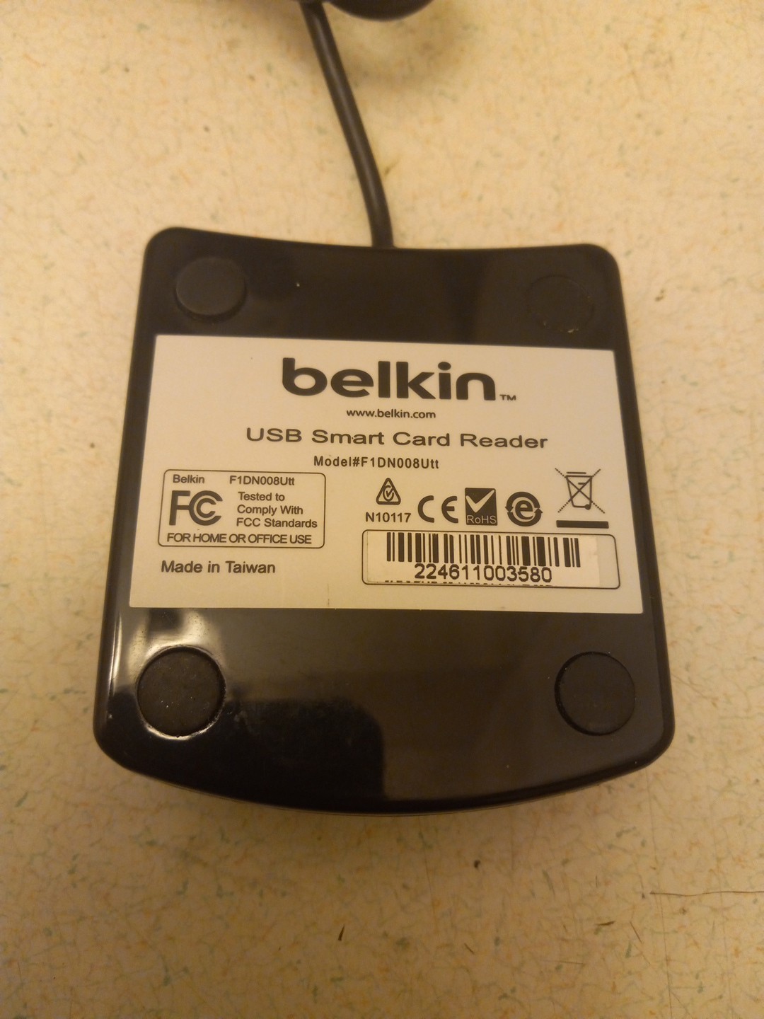 Belkin USB Smart Card Reader Model #F1DN008Utt