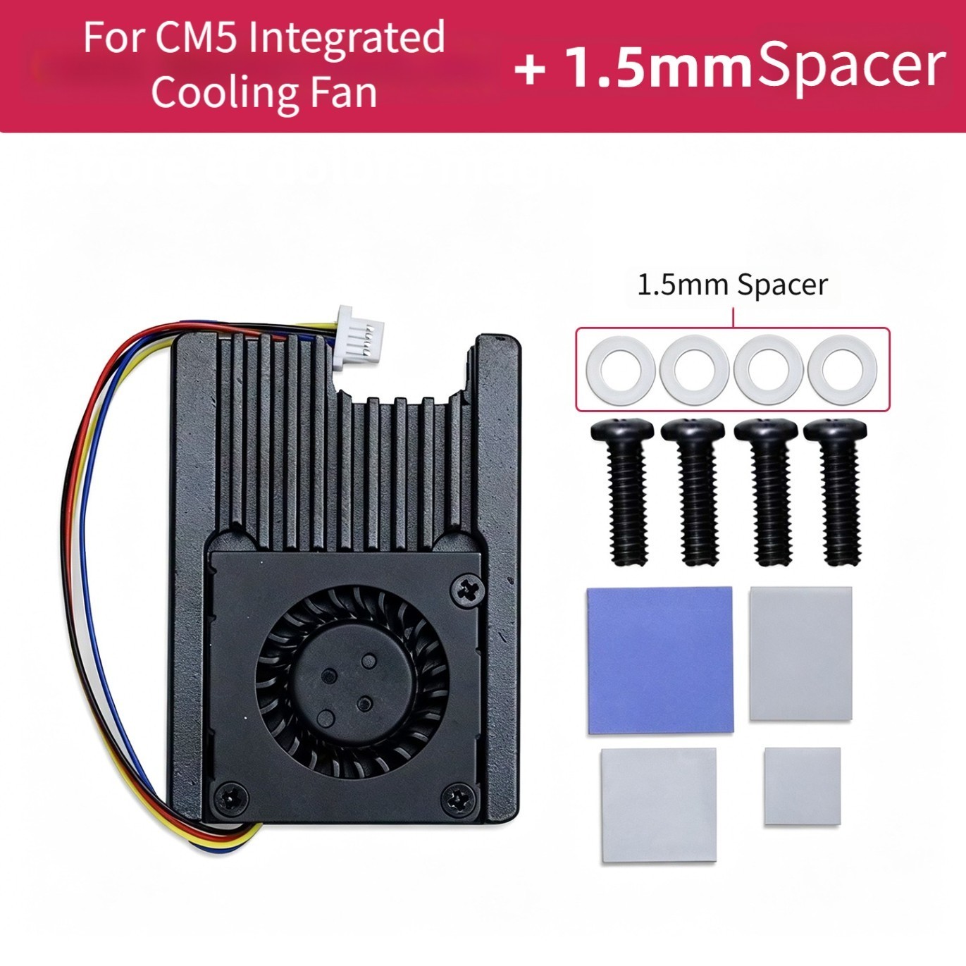 Low Noise Cooling Fan for For RASPBERRY Pi CM5 with Automatic For PWM Control