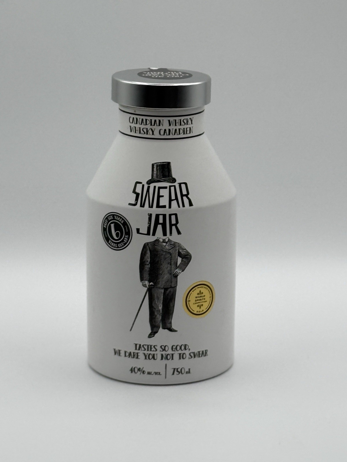 Swear Jar Canadian Whiskey Bottle Empty