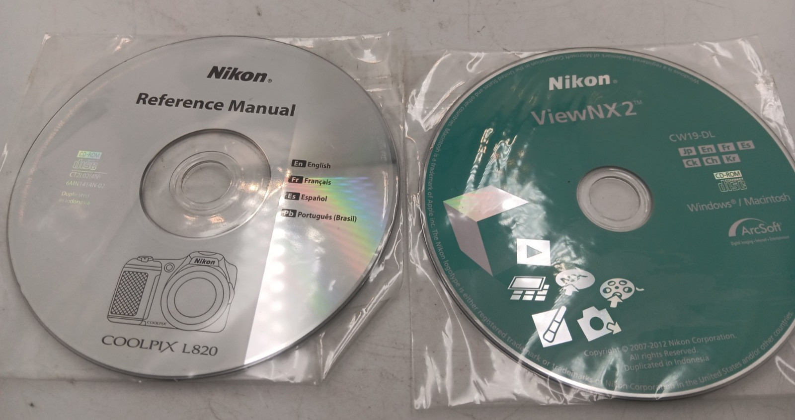 Nikon ViewNX2 CD Software New with Reference Manual Coolpix L820