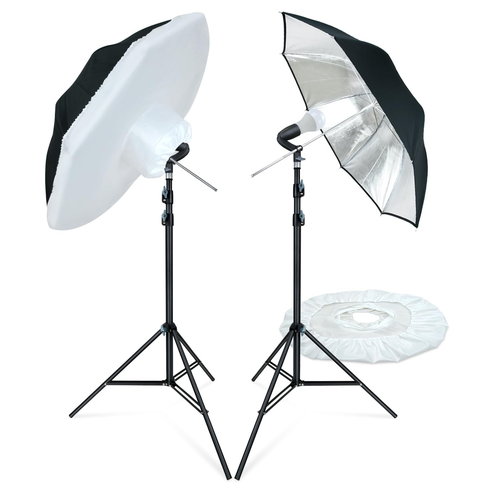 LINCO Lincostore Photo Studio Lighting Umbrella Kit for Portrait Silver