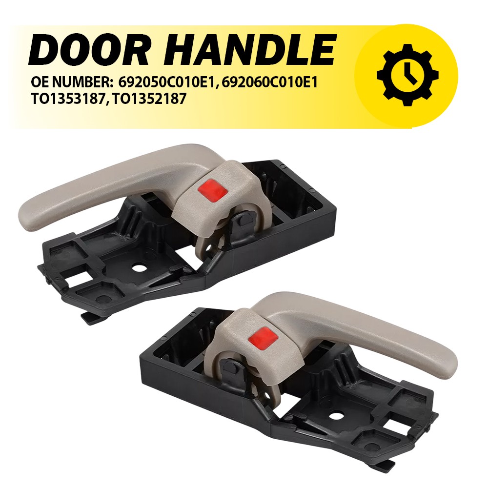For 2000-2006 Toyota Tundra Pair Front Interior Door Handle Left & Right Beige