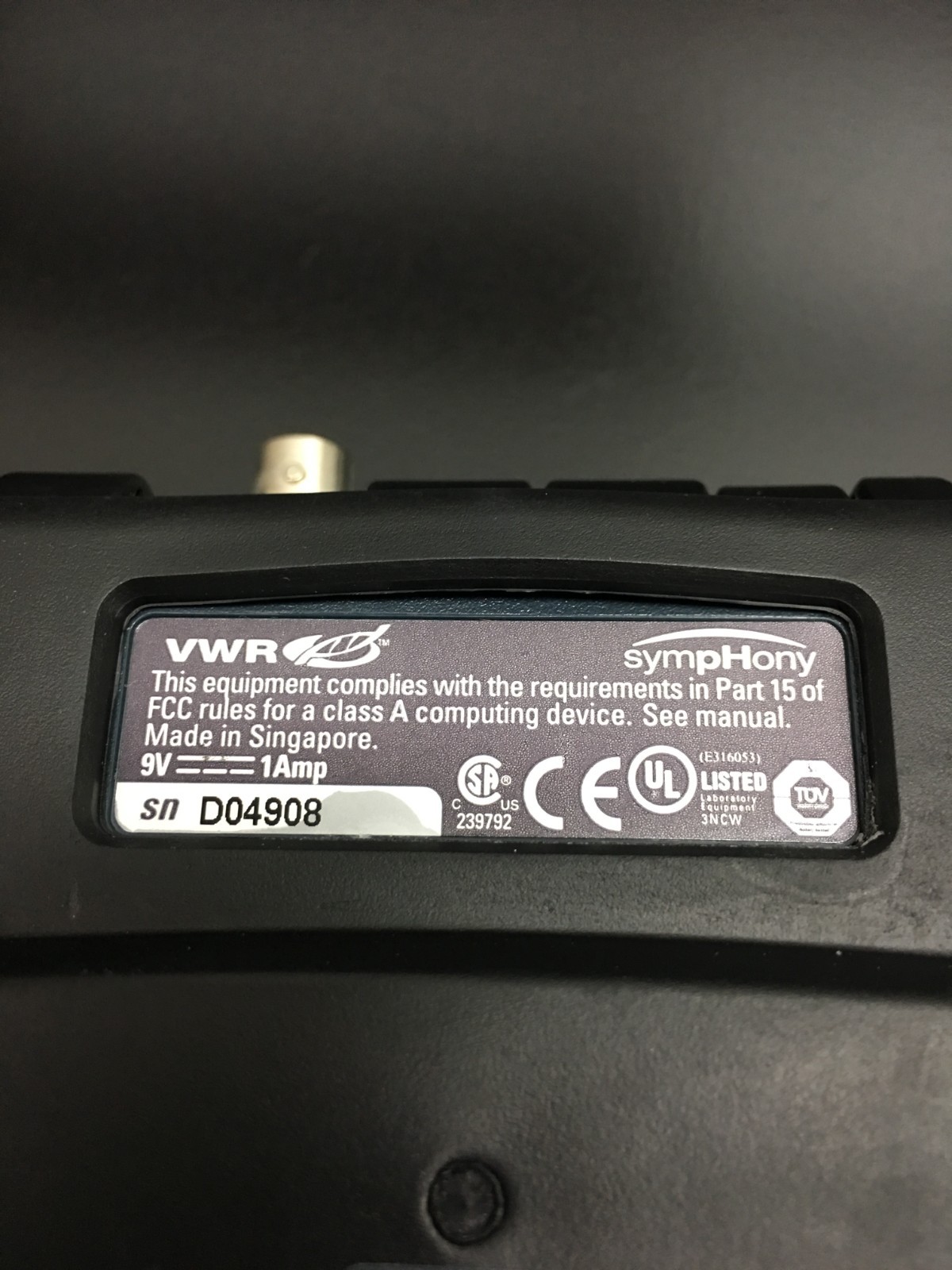 VWR sympHony Model SB70P Portable PH Meter