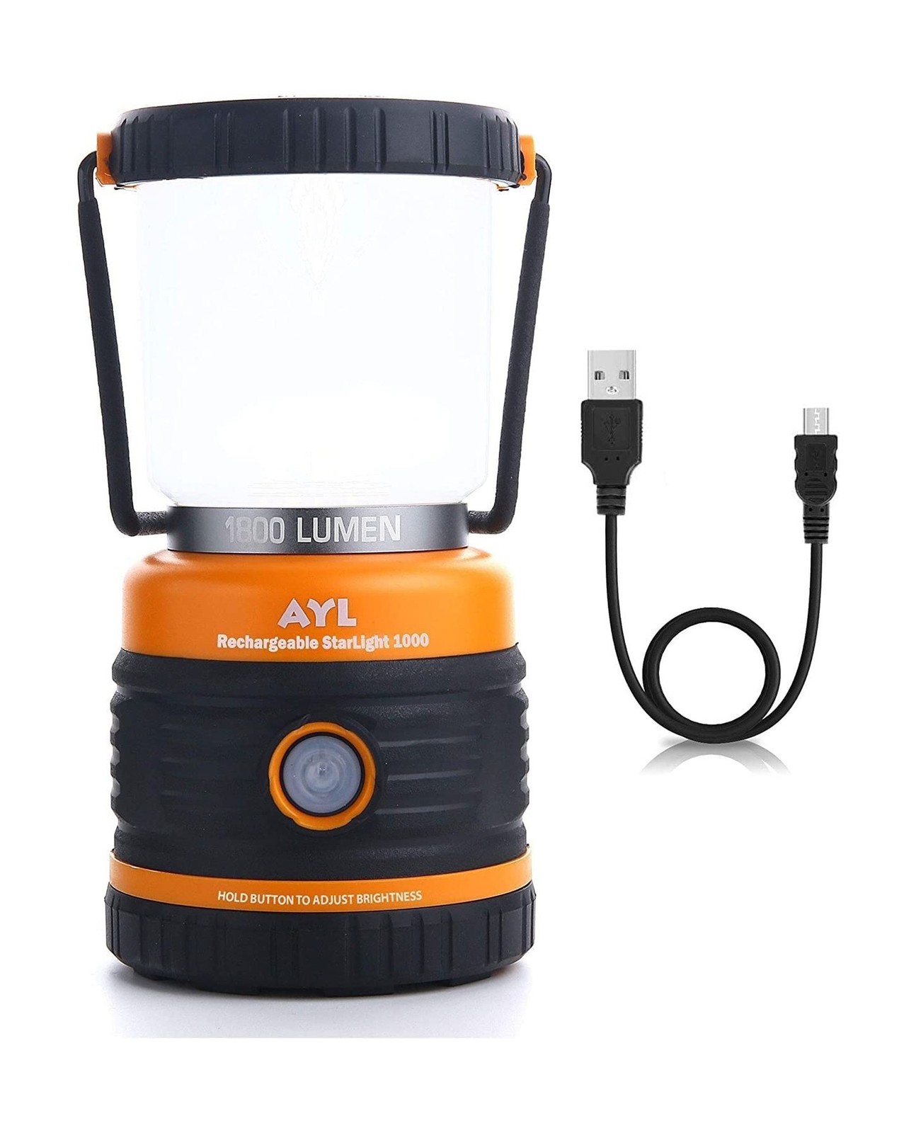 LED Camping Lantern Rechargeable, 1800LM, 4 Light Modes, 4400mAh Po... Fast Ship