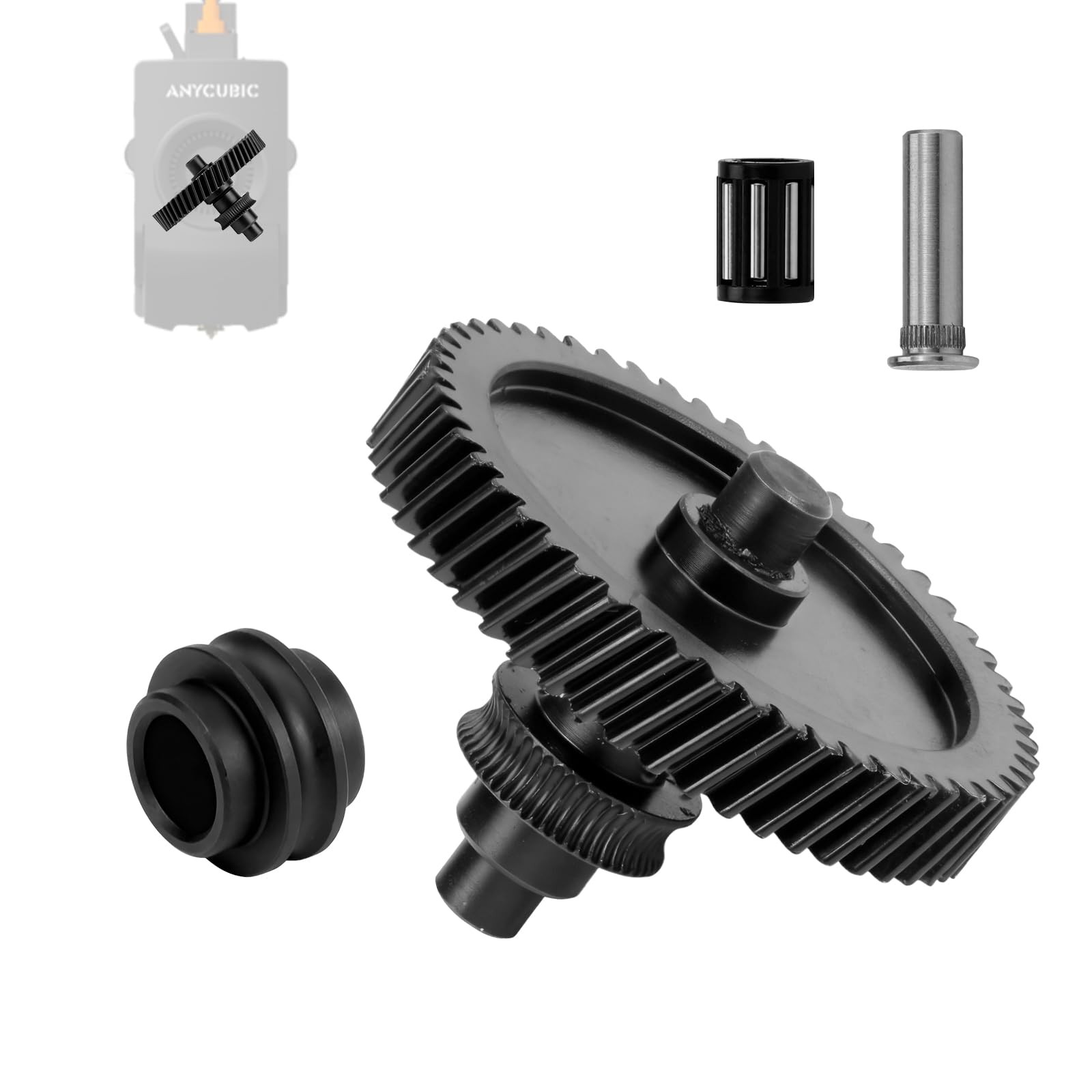 Kobra3 Max Extruder Gear Kit – Black Easy Installation and Superior...