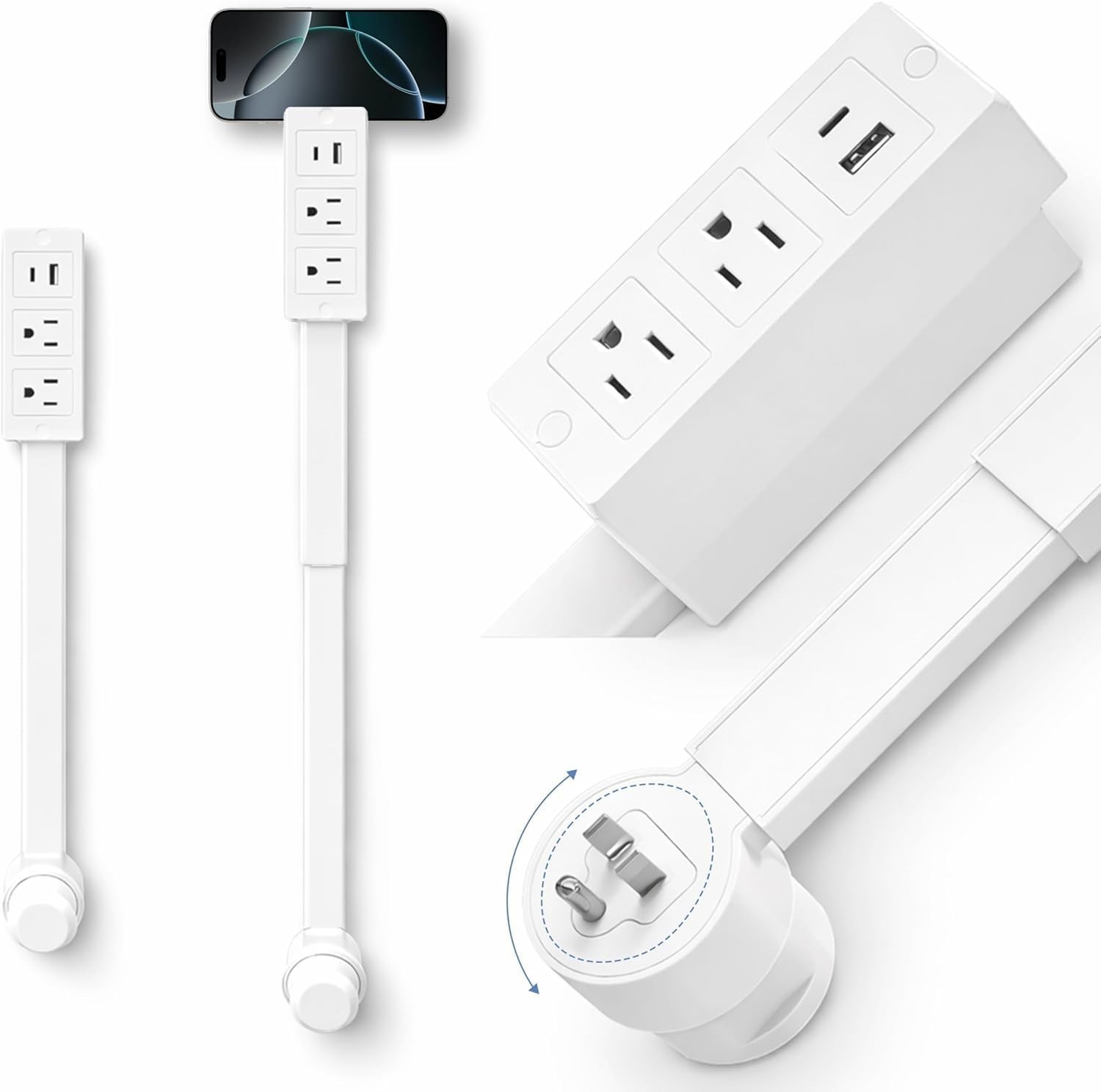 Electrical Outlet Extender Stick – Extendable Wall Outlet Extension for Hard