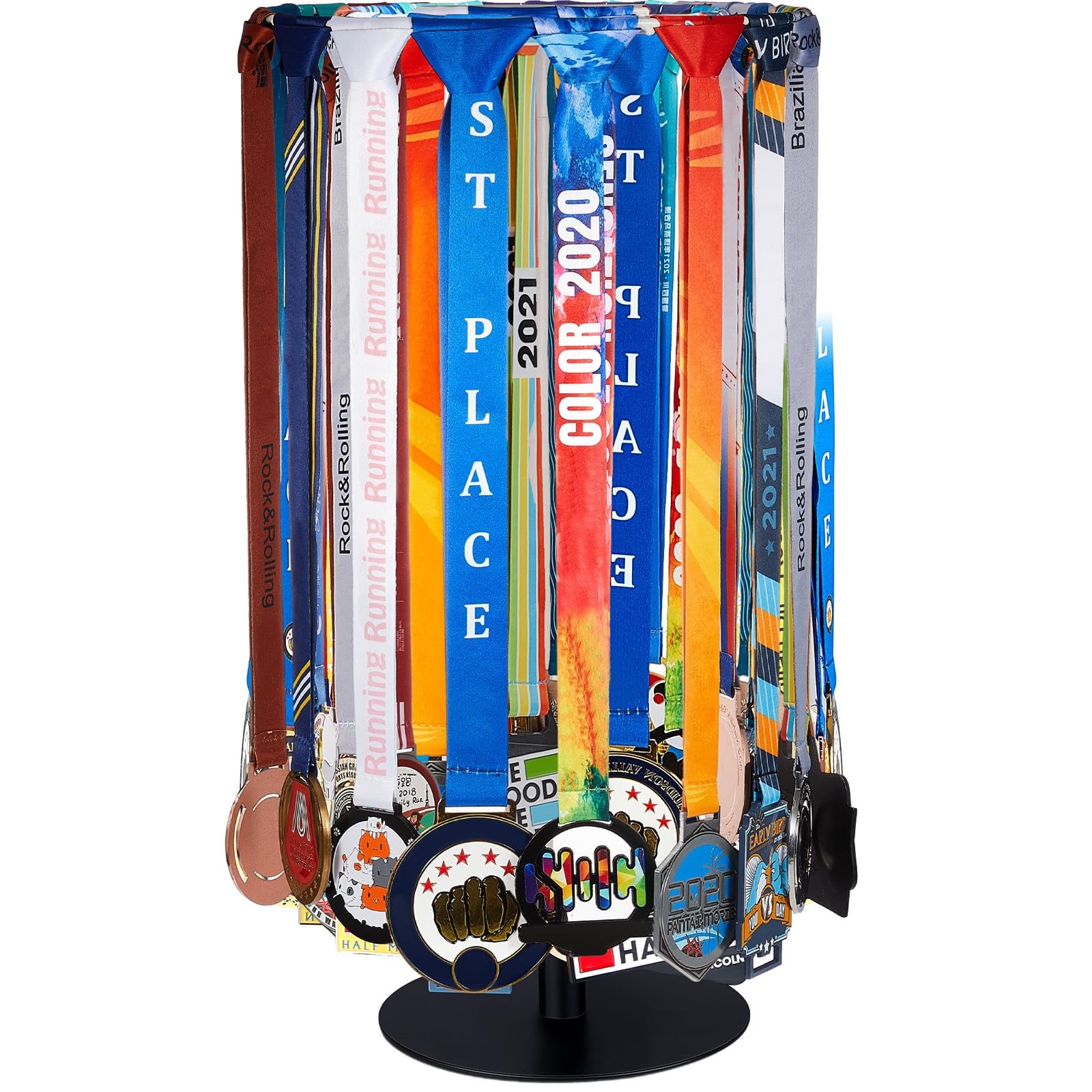 Shimeyao Medal Hanger Display Honor Display Rotatable Award Holder Rotating