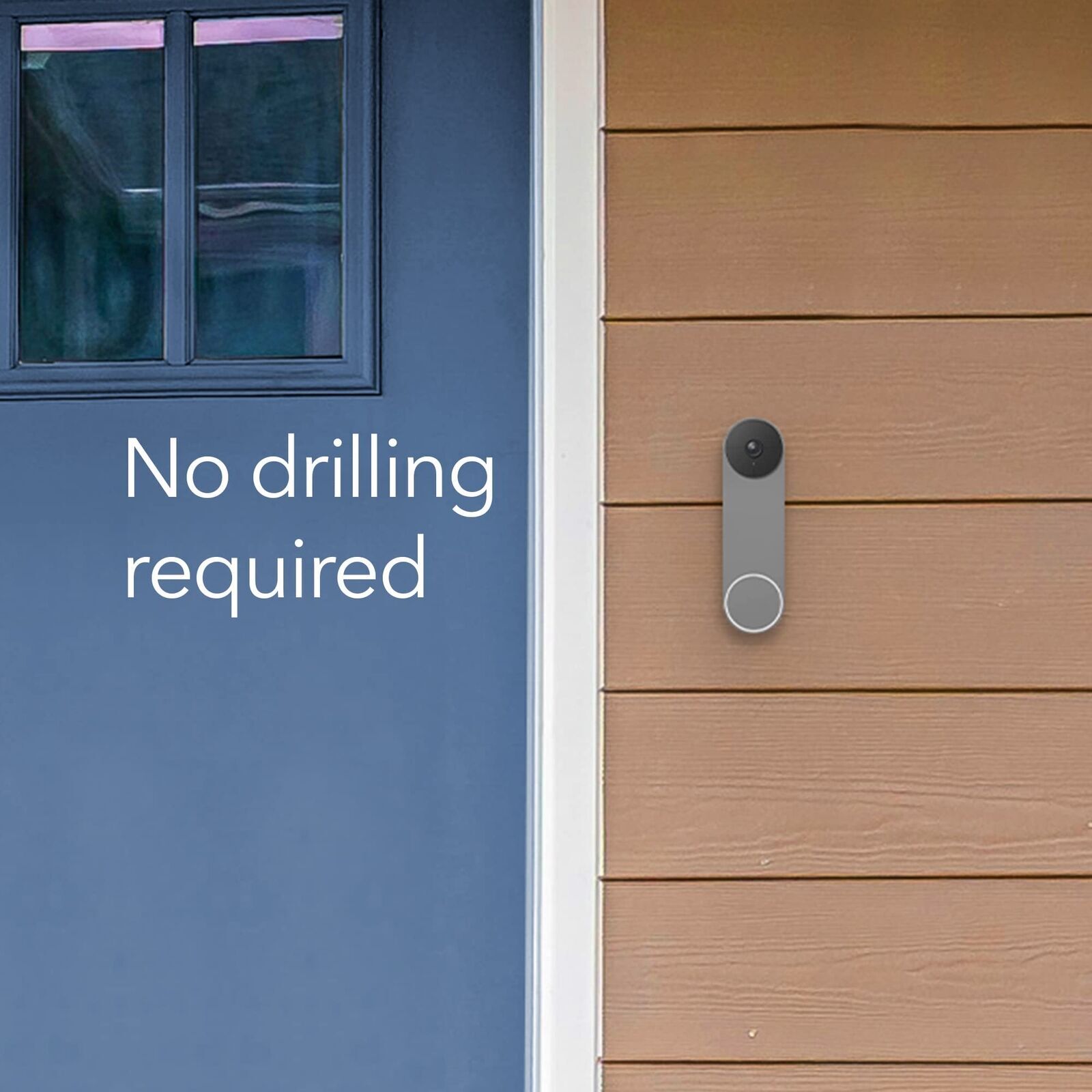 Wasserstein Doorbell Vinyl Siding Mount (Black)