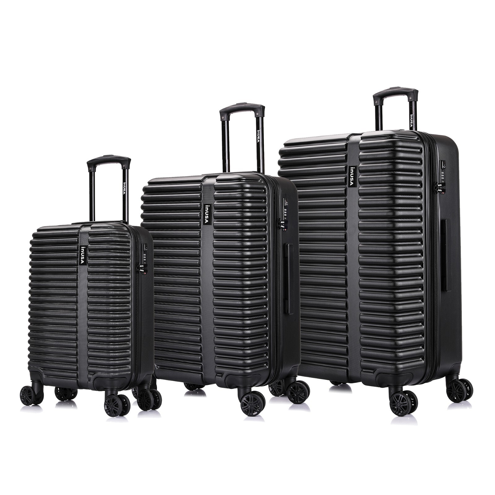 InUSA Ally Hard Shell Luggage Set 360 Spinner Wheel Expandable Suitcase 20 24 28