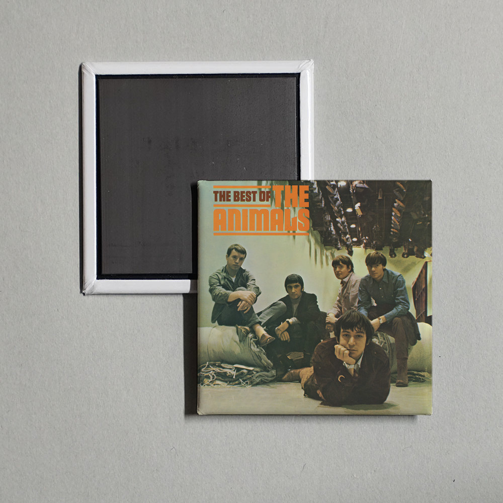 The Animals - The Best Of The Animals Album Cover Locker Fridge Magnet