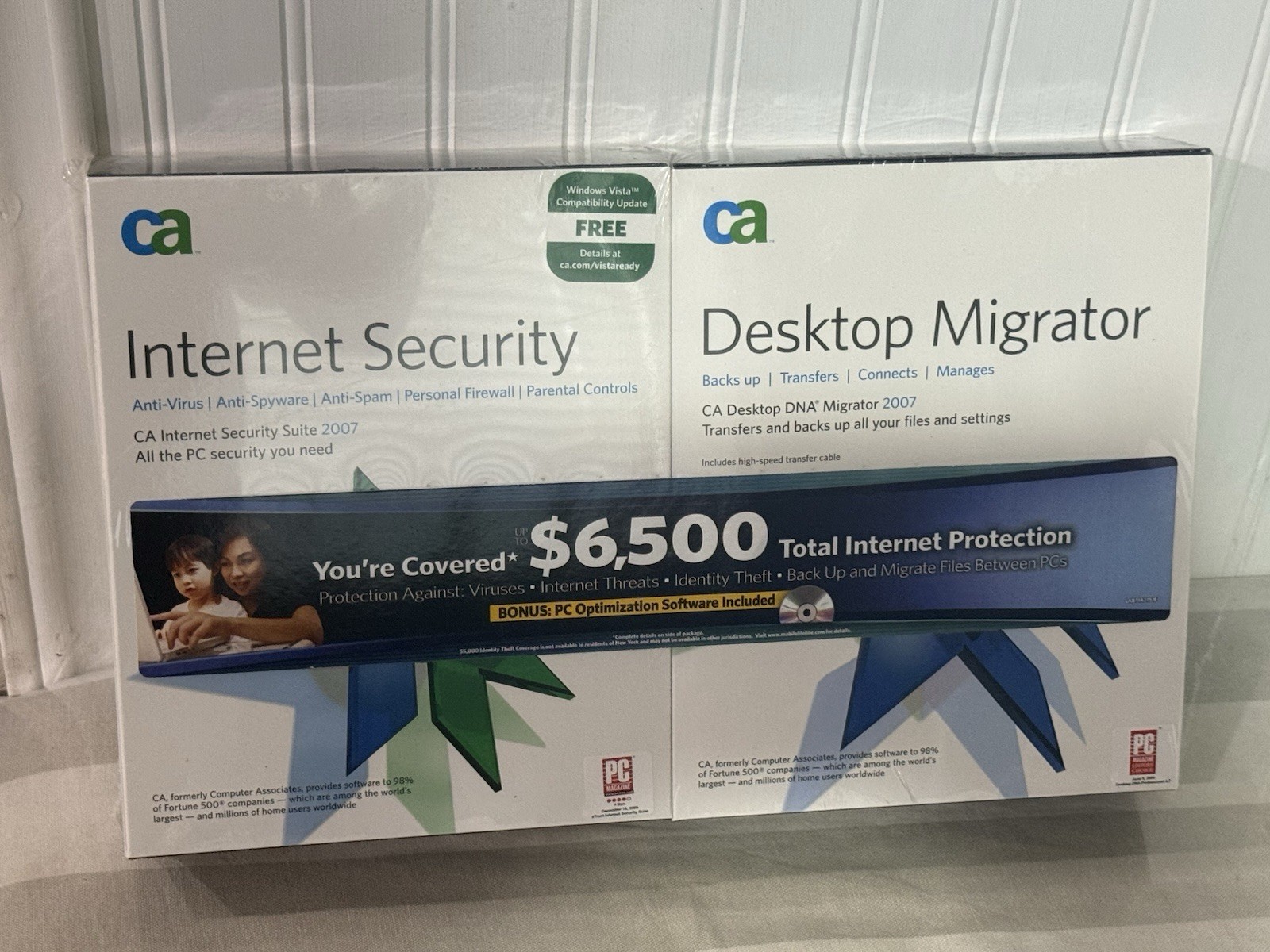 CA Desktop DNA Migrator  & Internet Security Suite  2007 Version Vintage