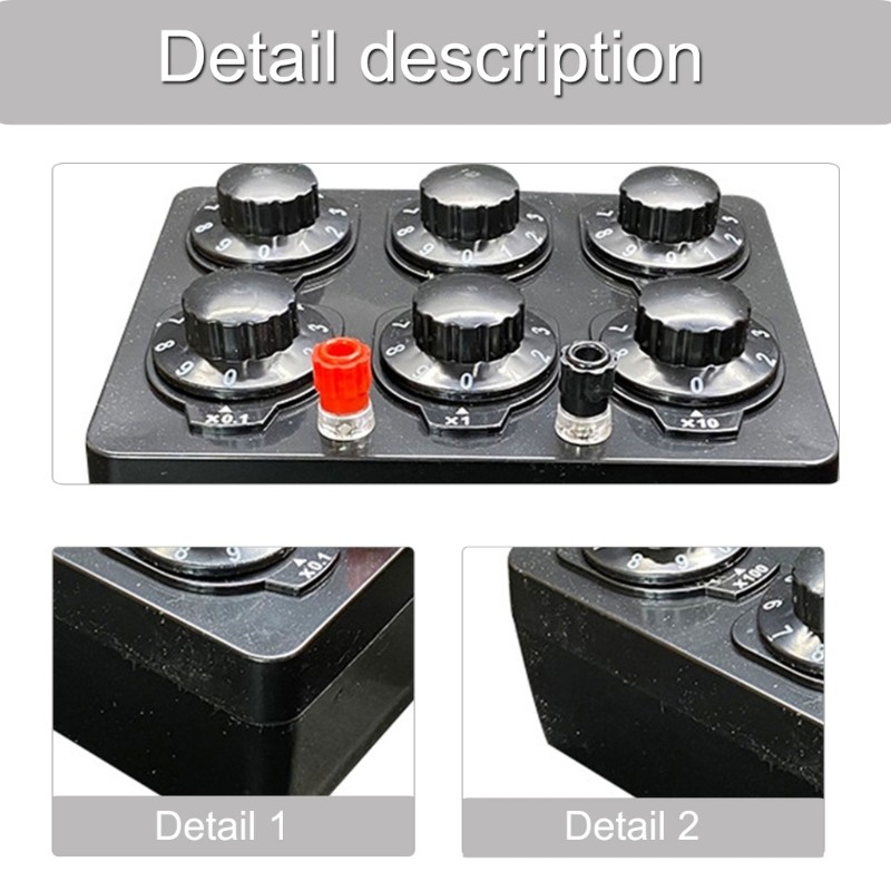 Adjustable Resistance Box Variable Resistor Box Physical Electricity Experiment