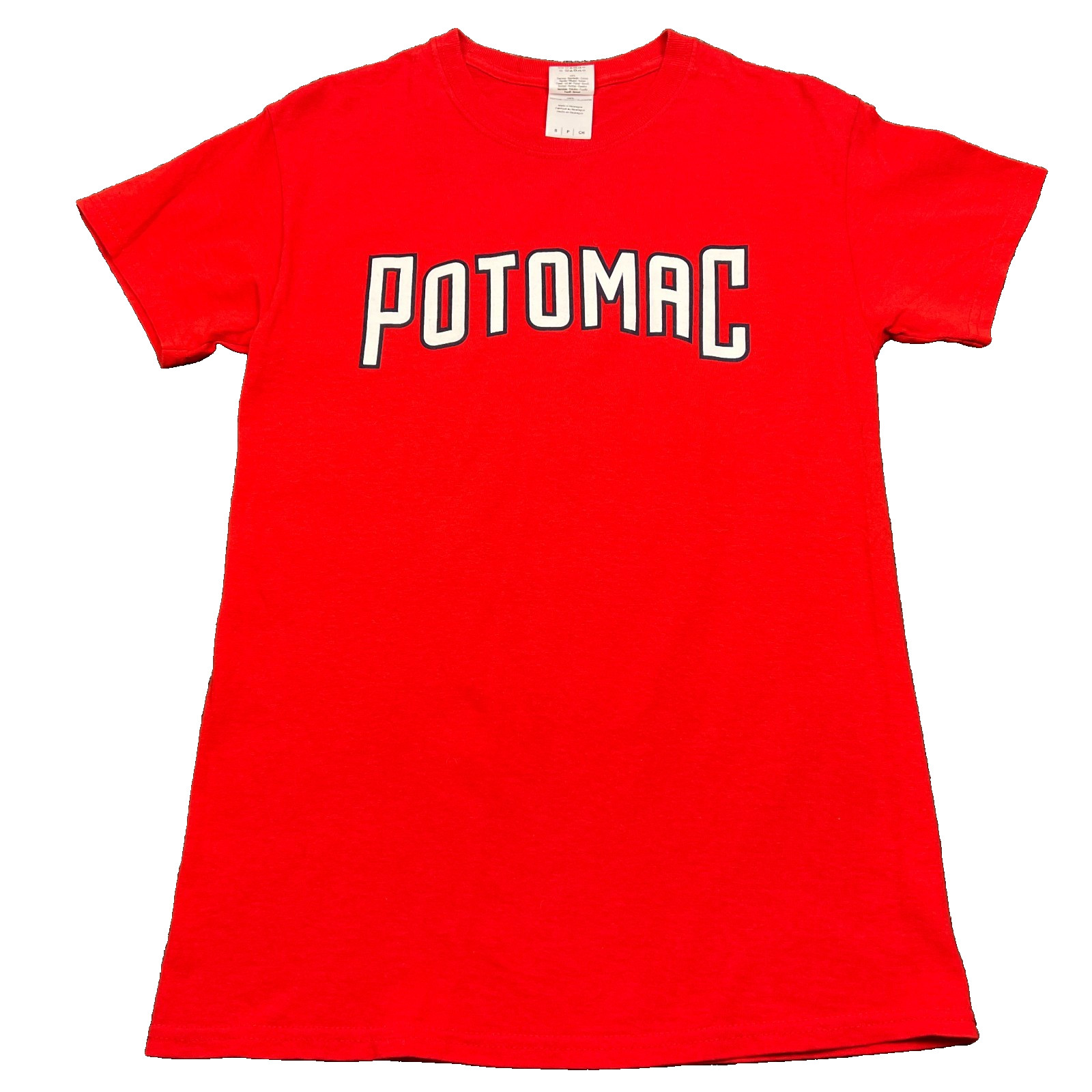 Gildan MiLB Potomac Nationals Hamilton #7 T Shirt Adult Small Red Baseball Tee