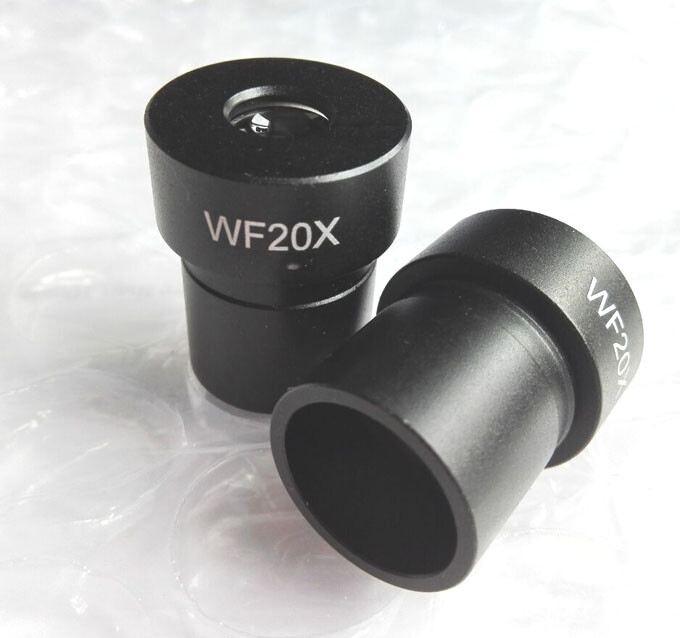WF20X10mm Wide Angle Biological Microscope Optical Eyepiece Lens Mounting 23.2mm