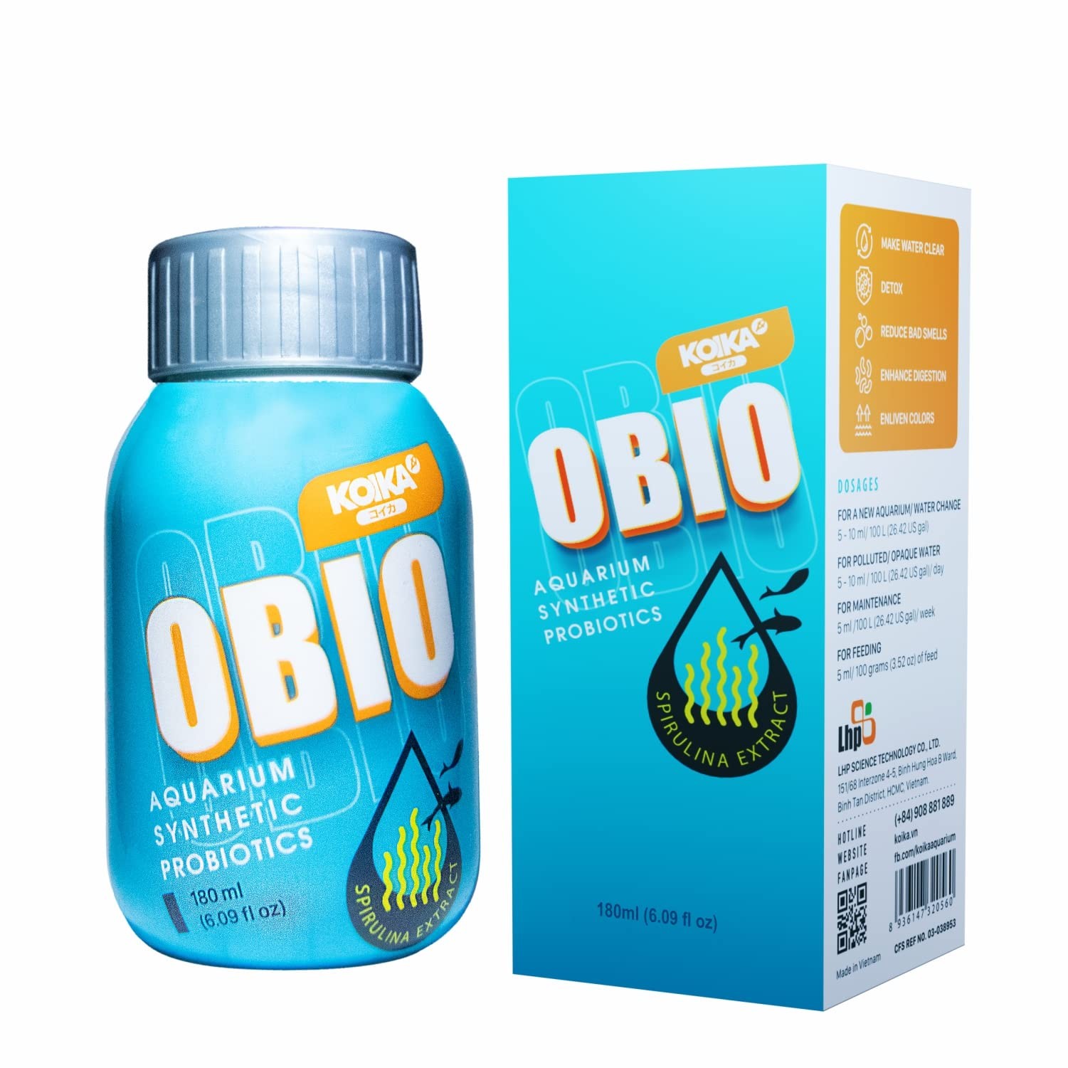 OBIO Aquarium Water Treatment, Quick Effect (After 8-10 Hours), Improvement o...
