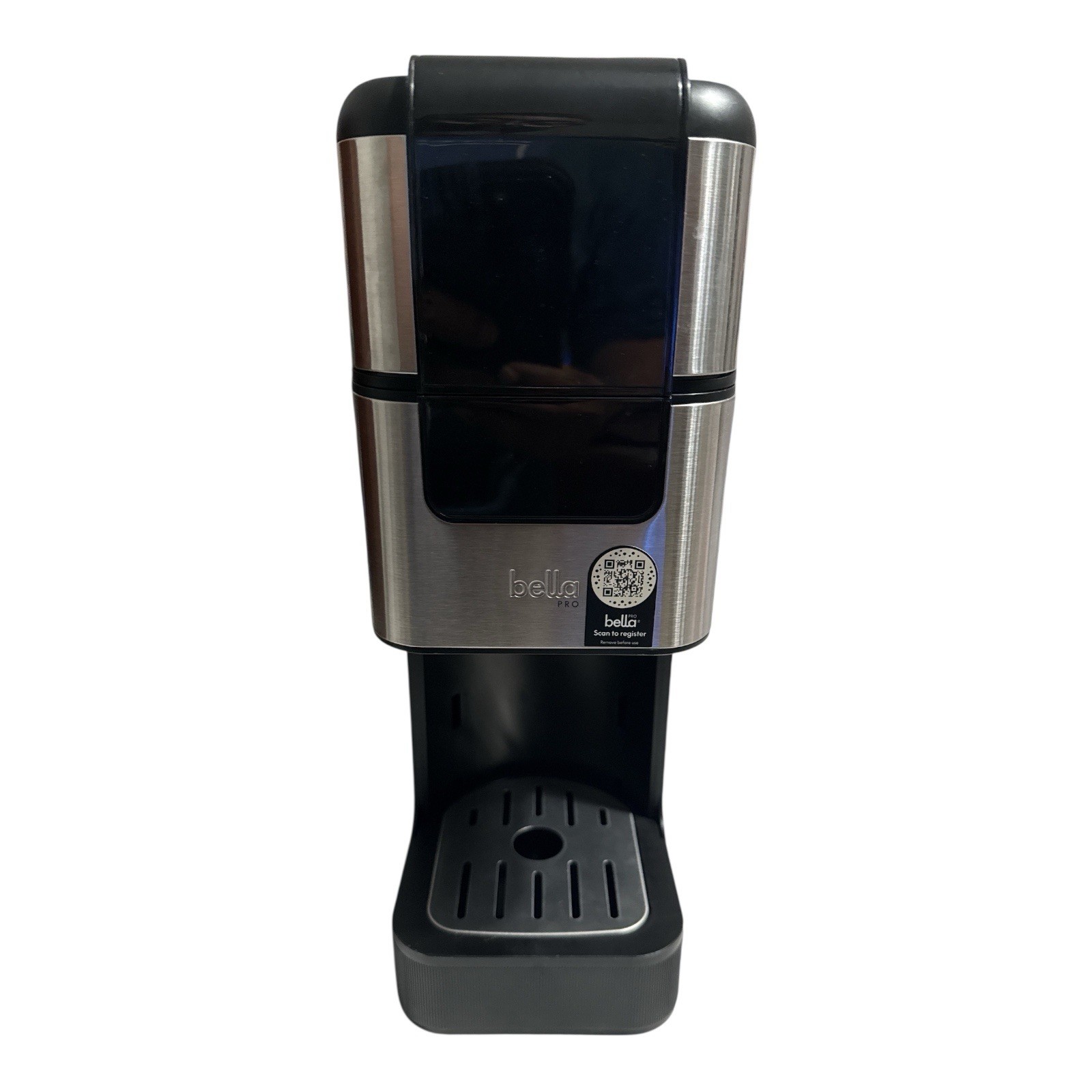 BELLA PRO Programmable Single-Serve Coffee Maker with Integrated Burr Grinder